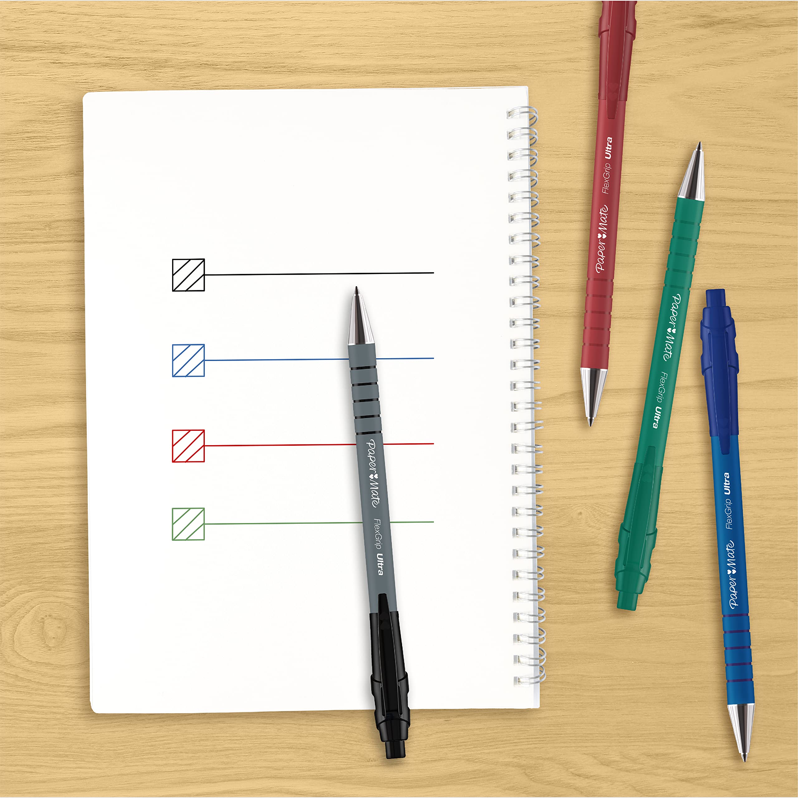 paper-mate-flexgrip-ultra-druckkugelschreiber-1-0-mm-blau-2er-pack image 7