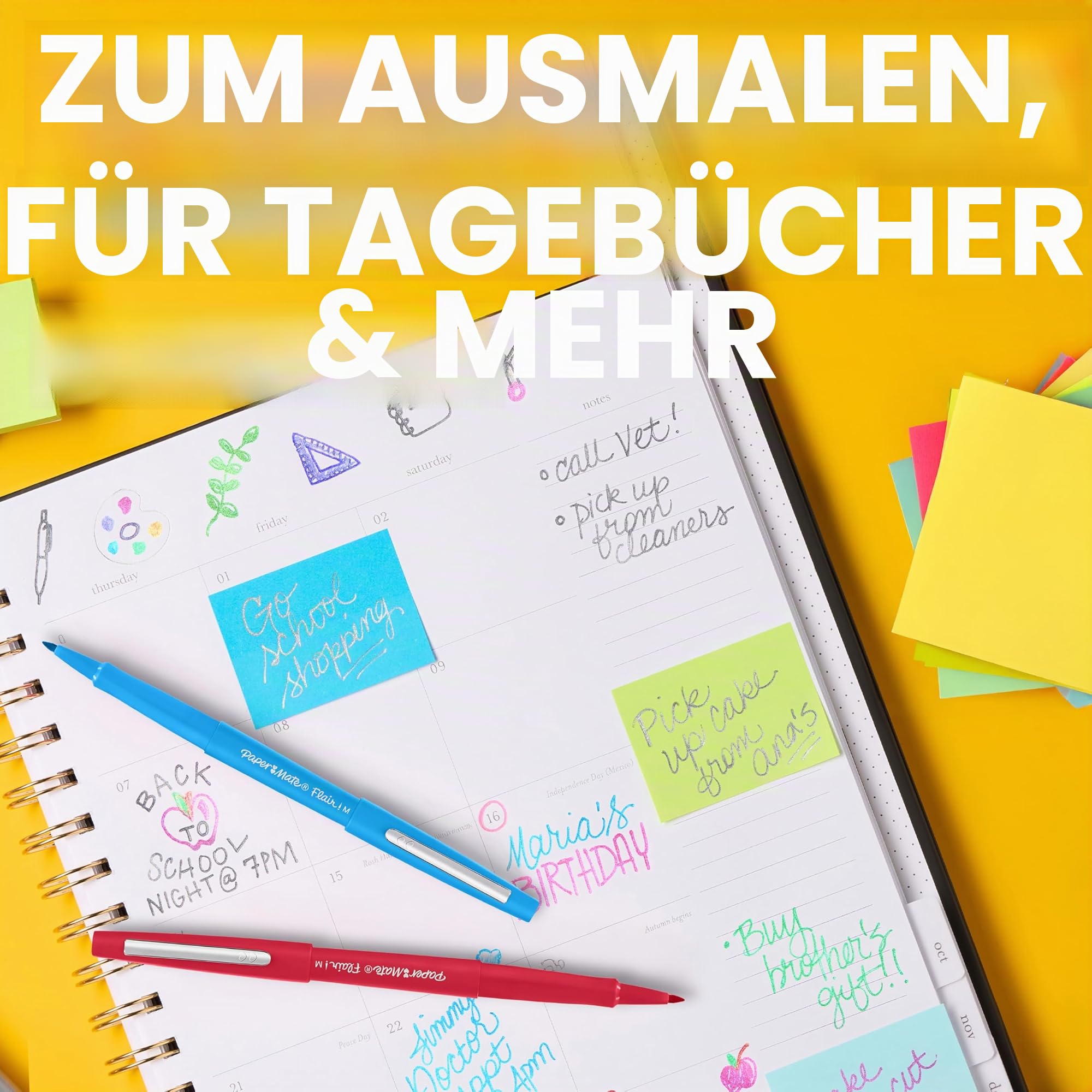 paper-mate-flair-filzstifte-0-7-mm-20-st-ck-geschenkset-verschiedene-farben image 6