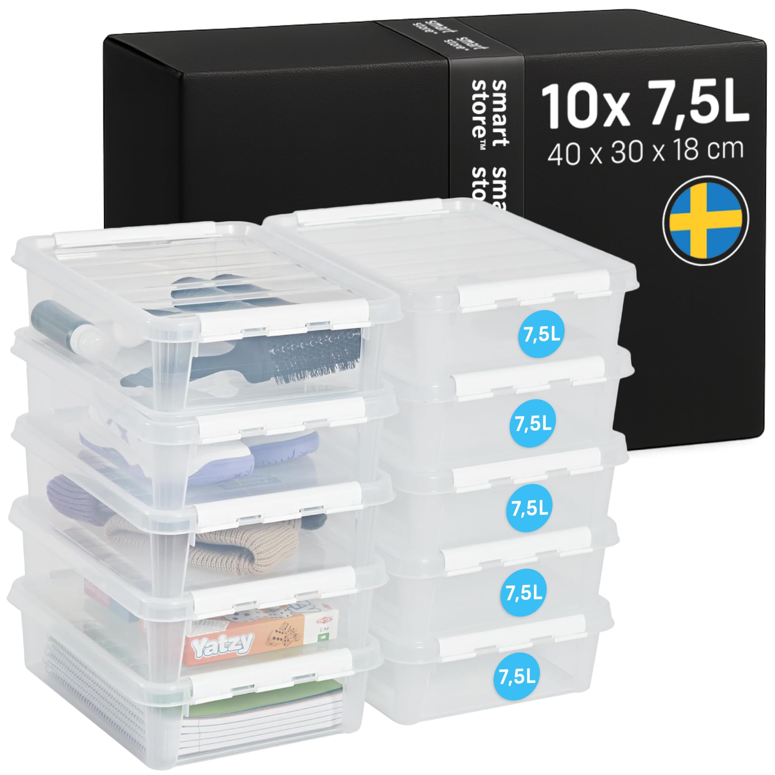 smartstore-classic-aufbewahrungsbox-7-5l-10er-set-40x30x11cm-mit-deckel image 1
