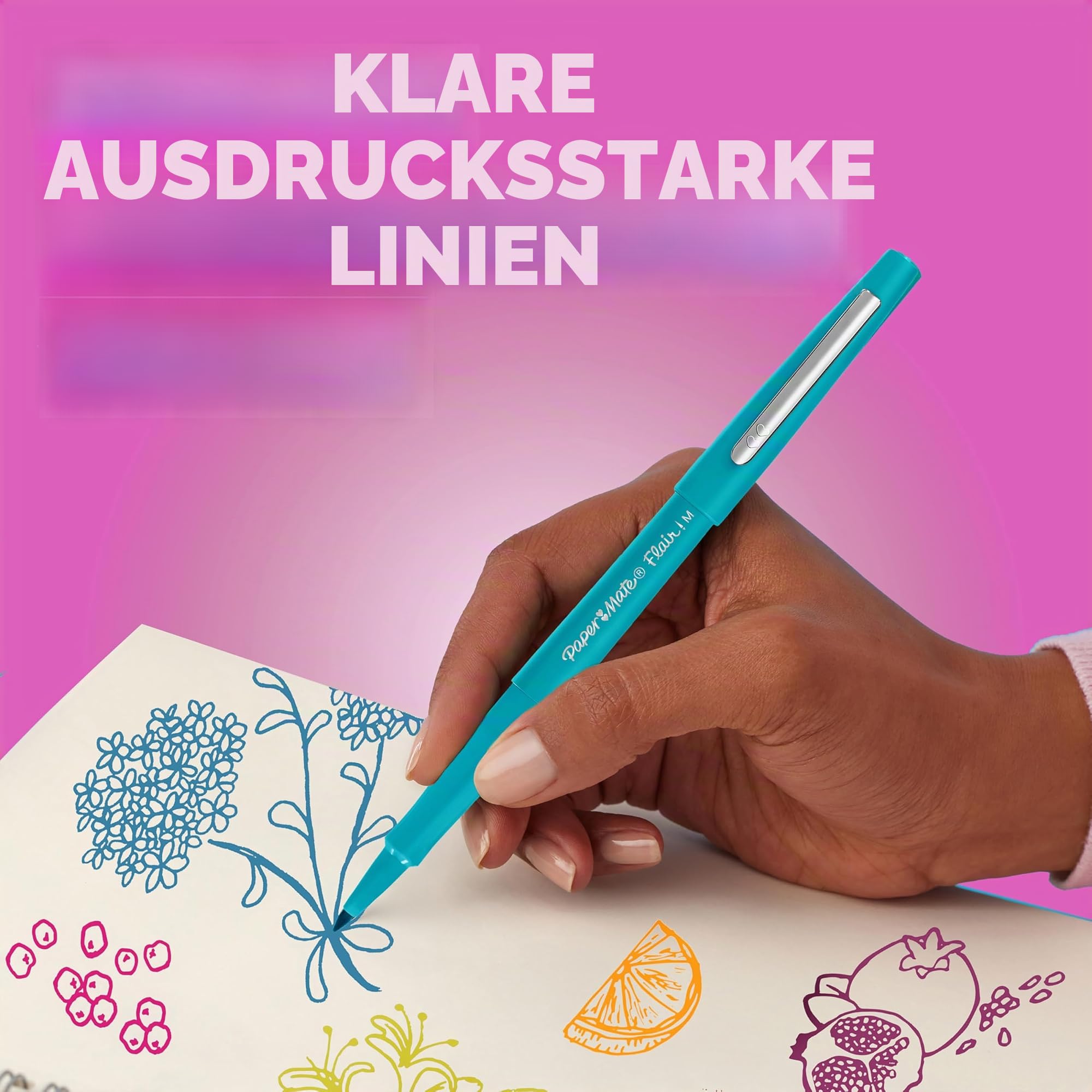 paper-mate-flair-filzstifte-0-7-mm-schwarz-36-st-ck image 5