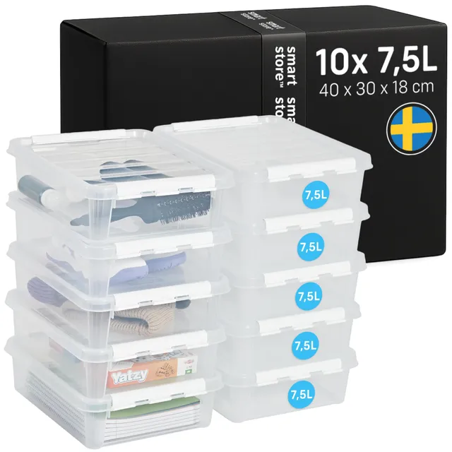 smartstore-classic-aufbewahrungsbox-7-5l-10er-set-40x30x11cm-mit-deckel image 1