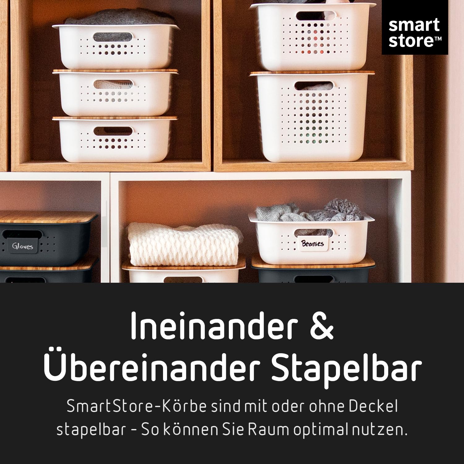 smartstore-basket-recycled-aufbewahrungskorb-6l-taupe-37x28x10-cm image 3