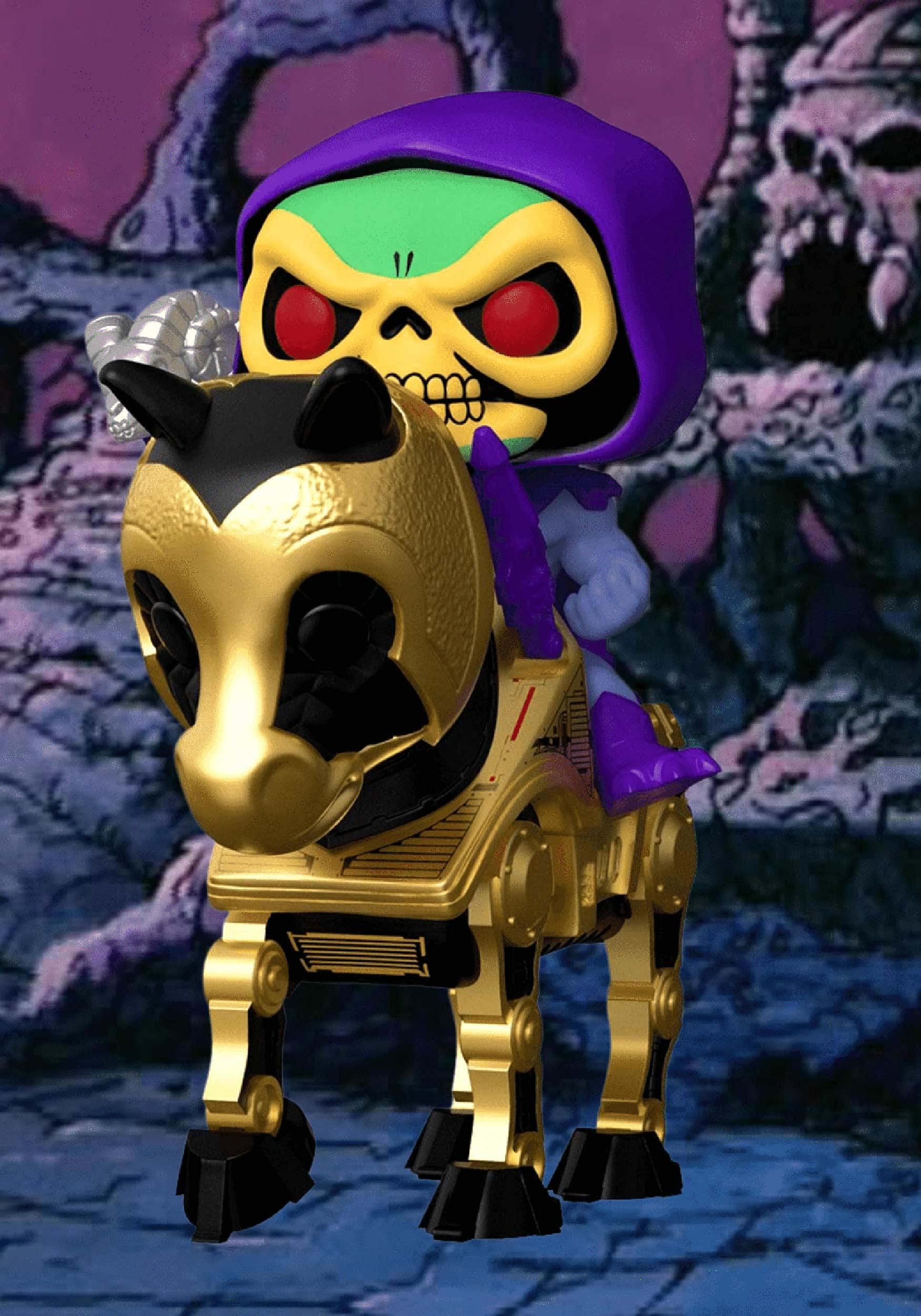 funko-pop-rides-masters-of-the-universe-skeletor-mit-night-stalker-vinylfigur image 2