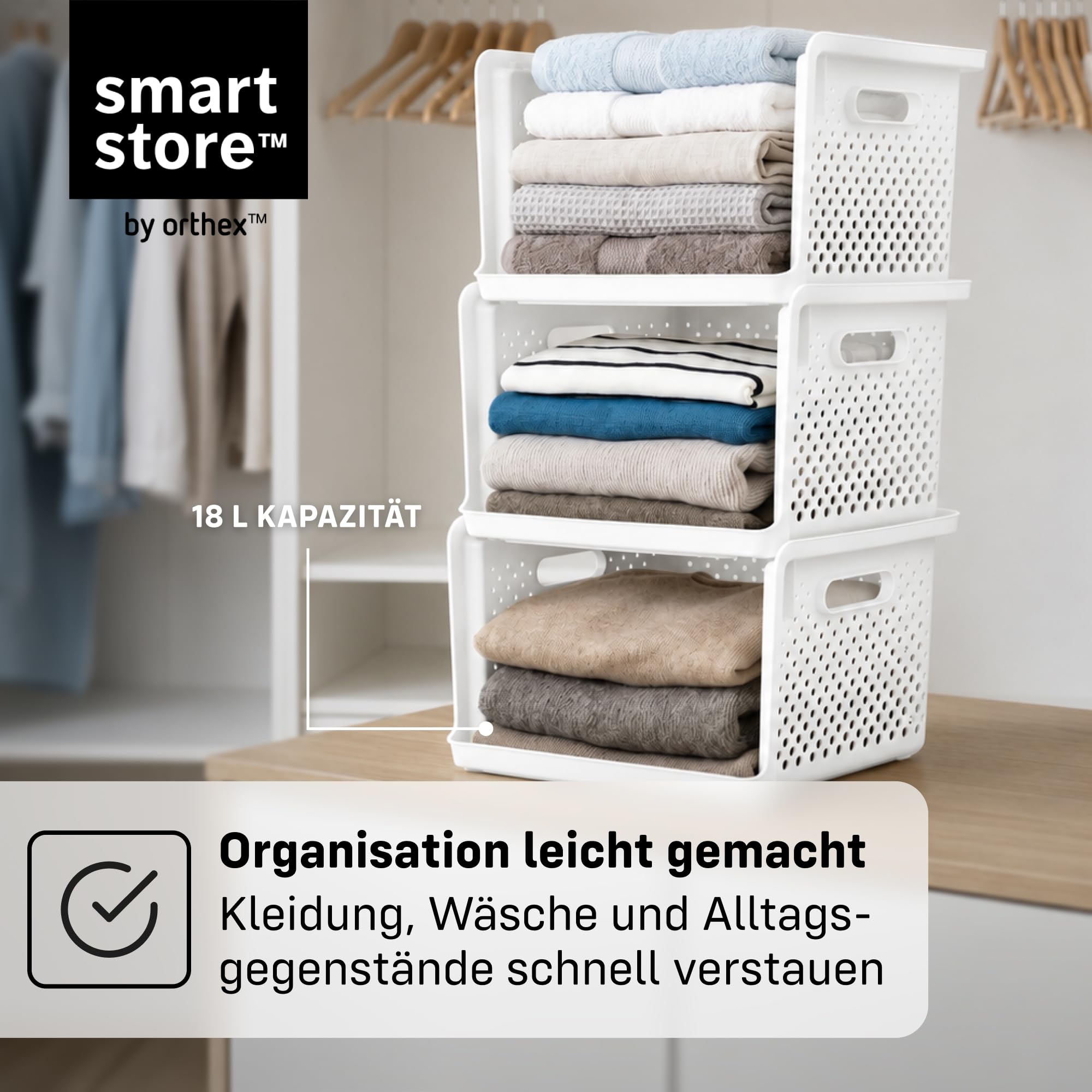 smartstore-essence-stack-kleiderschrank-organizer-18l-4er-set-off-white image 6