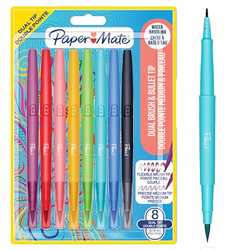 paper-mate-flair-doppelspitze-filzstifte-8-st-ck-mittlere-spitze-0-7-mm-und-brus image 8