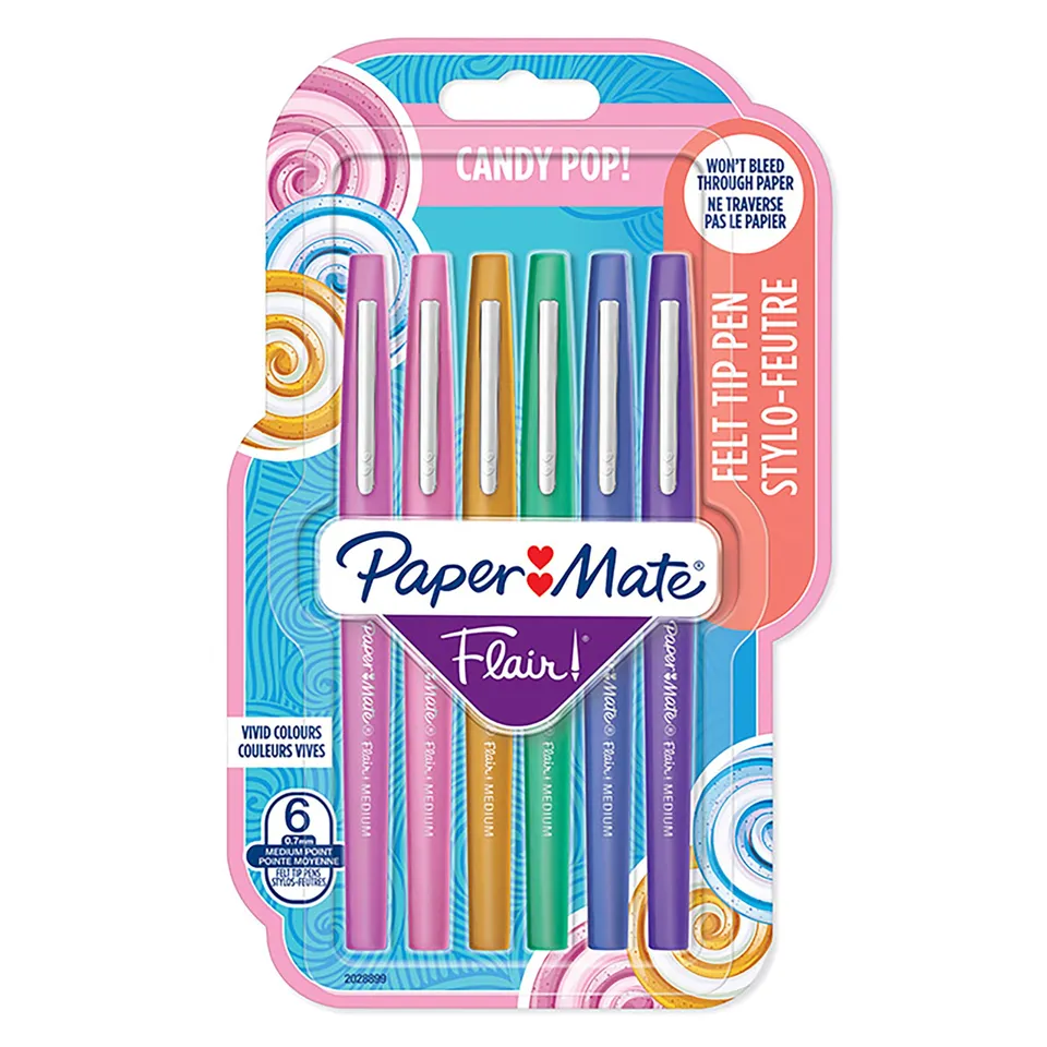 paper-mate-flair-filzstifte-candy-pop-0-7-mm-6-st-ck image 1