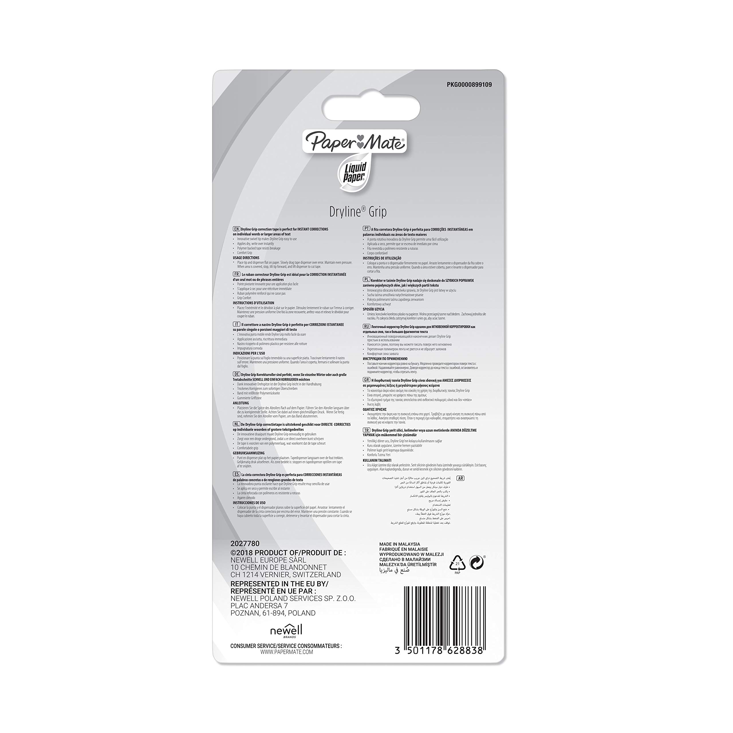 paper-mate-liquid-paper-dryline-grip-korrekturband-gemischte-farben-3-st-ck image 8