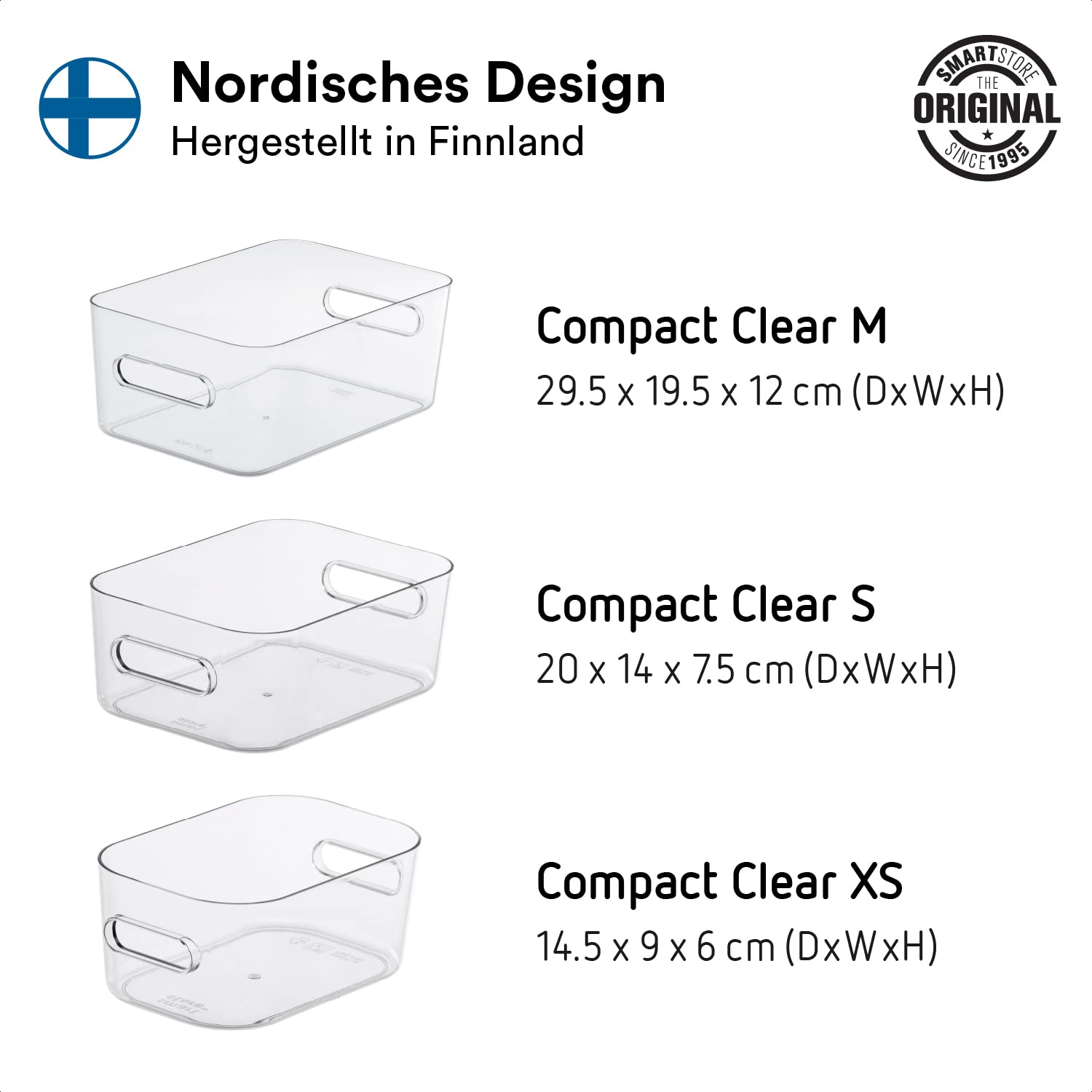 smartstore-compact-clear-4er-set-aufbewahrungsbox-mit-deckel-1x-m-1x-s-2x-xs image 2