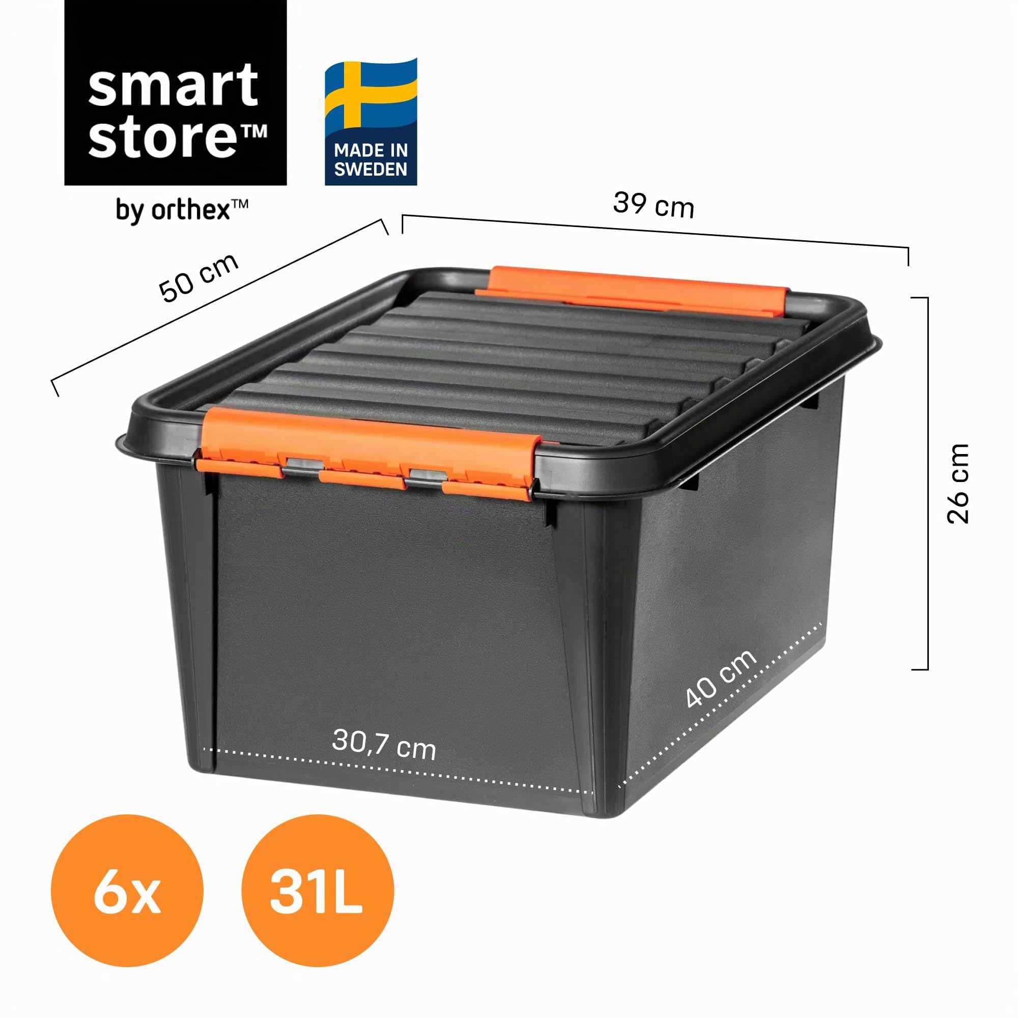 smartstore-pro-aufbewahrungsbox-mit-deckel-31-l-6er-set-50x39x26-cm image 2