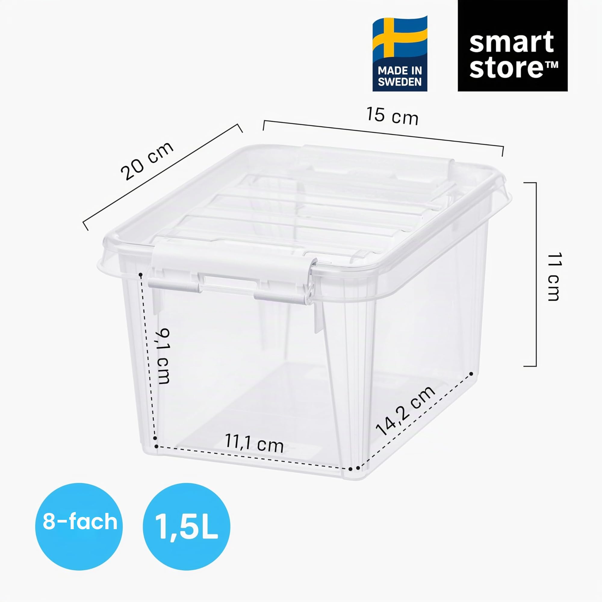 smartstore-classic-aufbewahrungsbox-1-5-l-8er-set-20x15x11-cm image 2