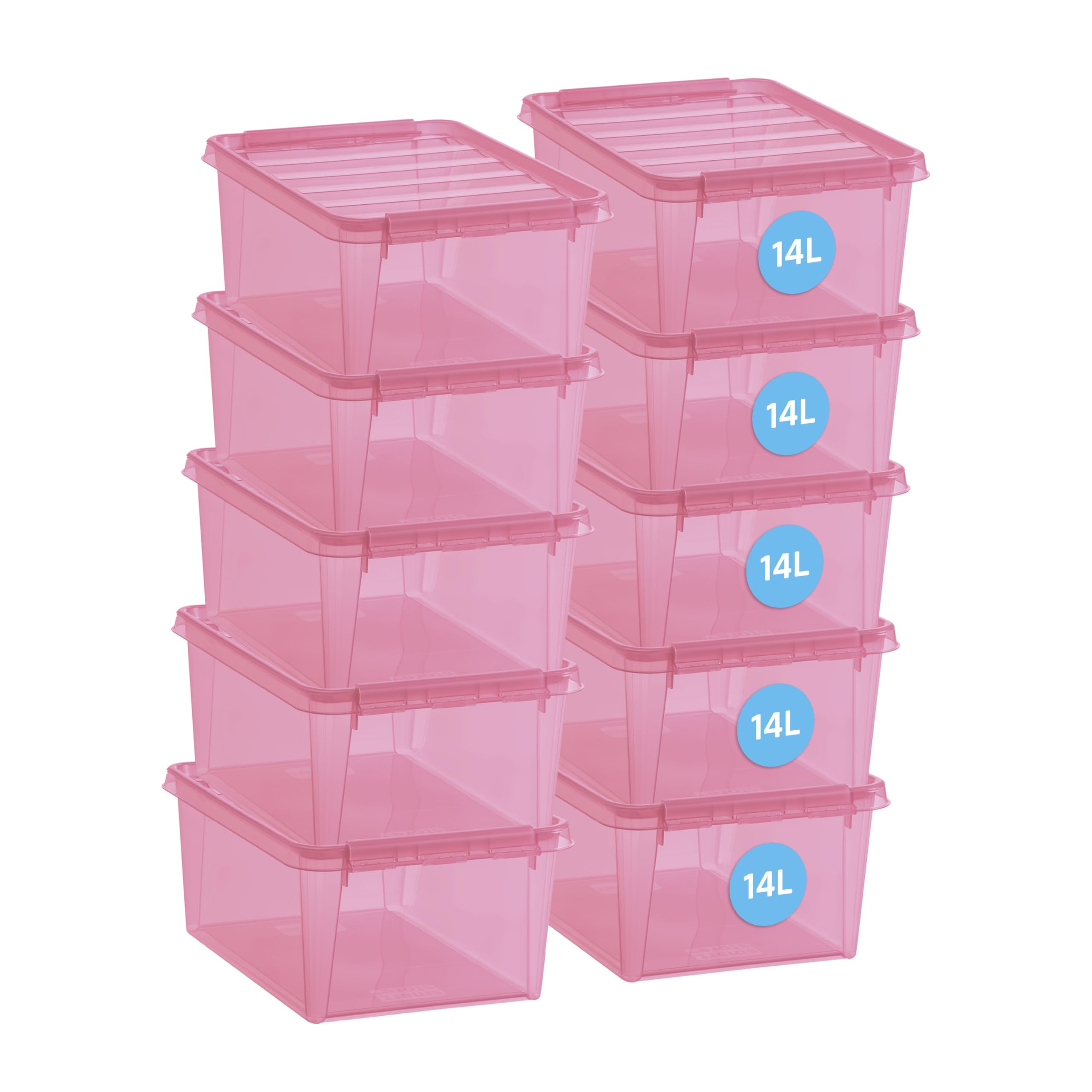 smartstore-colour-14-l-aufbewahrungsbox-mit-deckel-10-teilig-grau image 8