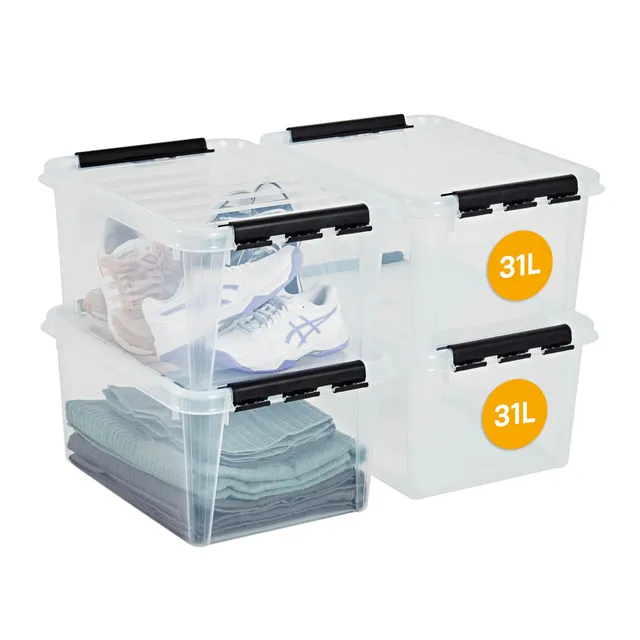smartstore-classic-aufbewahrungsbox-31-l-transparent-4er-pack-50x39x26-cm image 1