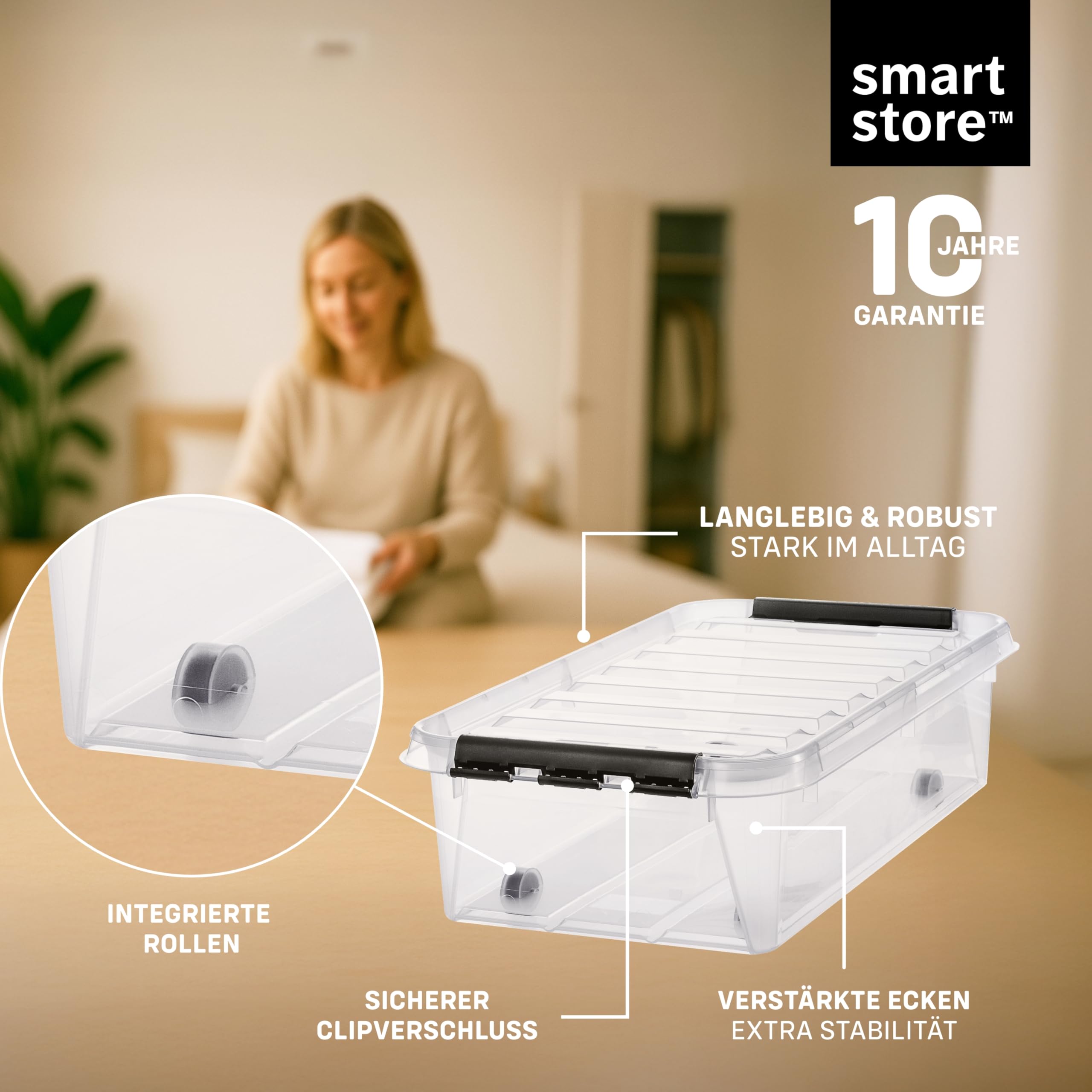 smartstore-classic-aufbewahrungsbox-30l-4er-set-mit-rollen-und-deckel-transparen image 3
