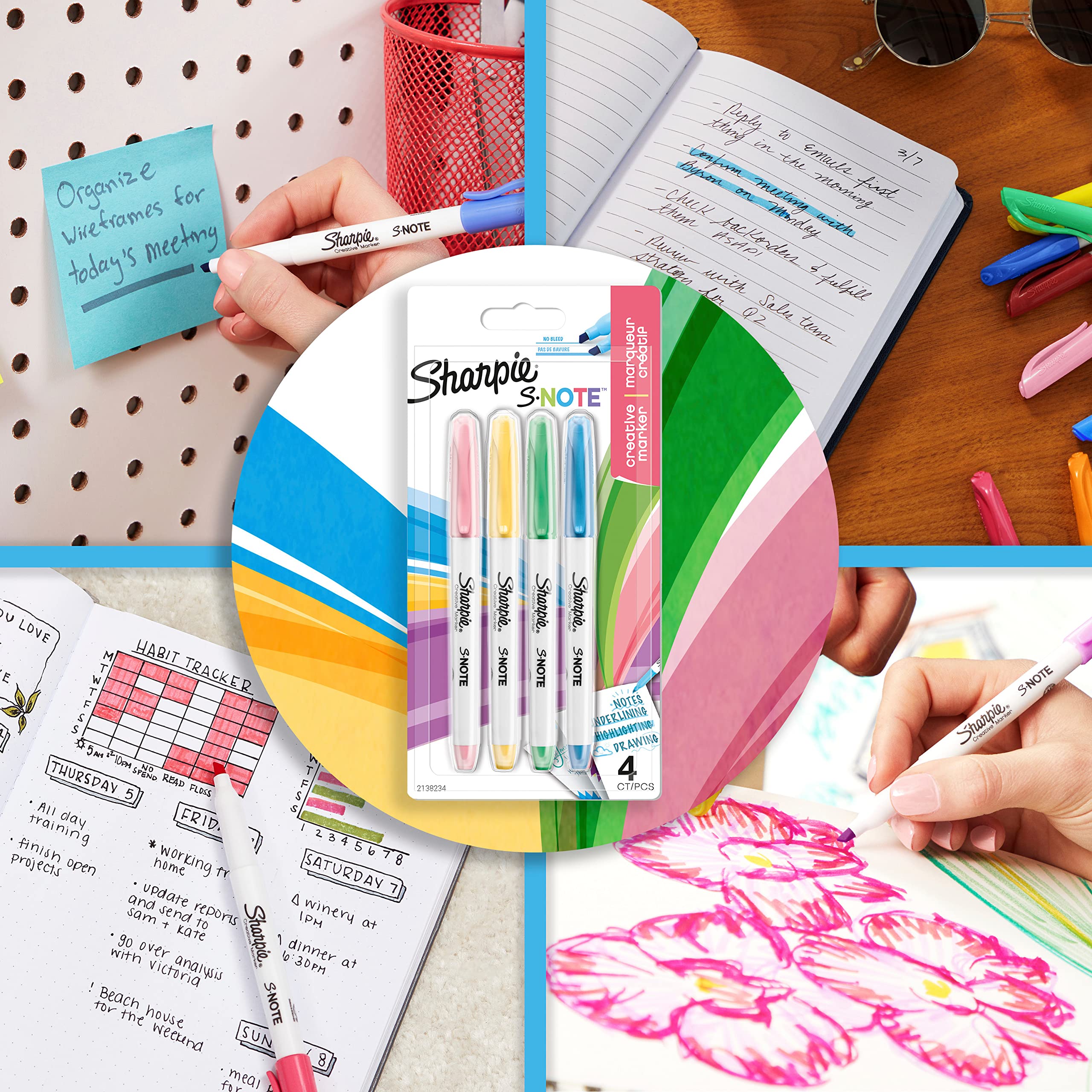 paper-mate-sharpie-otring-schreibwaren-set-23-teilig-mit-kugelschreiber-gel-mark image 2