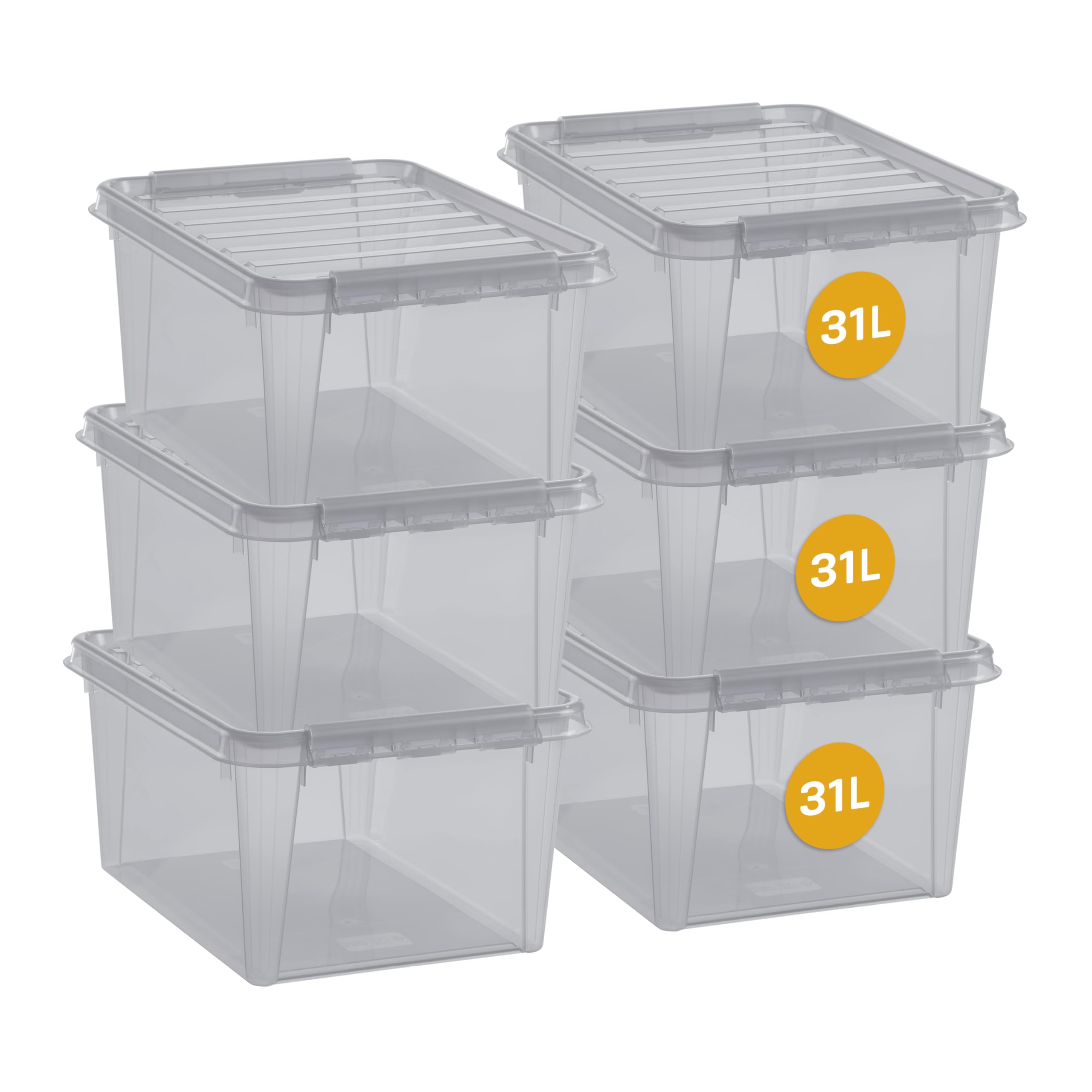smartstore-colour-14-l-aufbewahrungsbox-mit-deckel-10-teilig-grau image 7