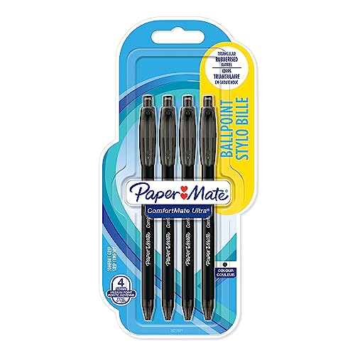 papermate-comfortmate-ultra-druckkugelschreiber-1-0-mm-schwarz-4-st-ck image 8