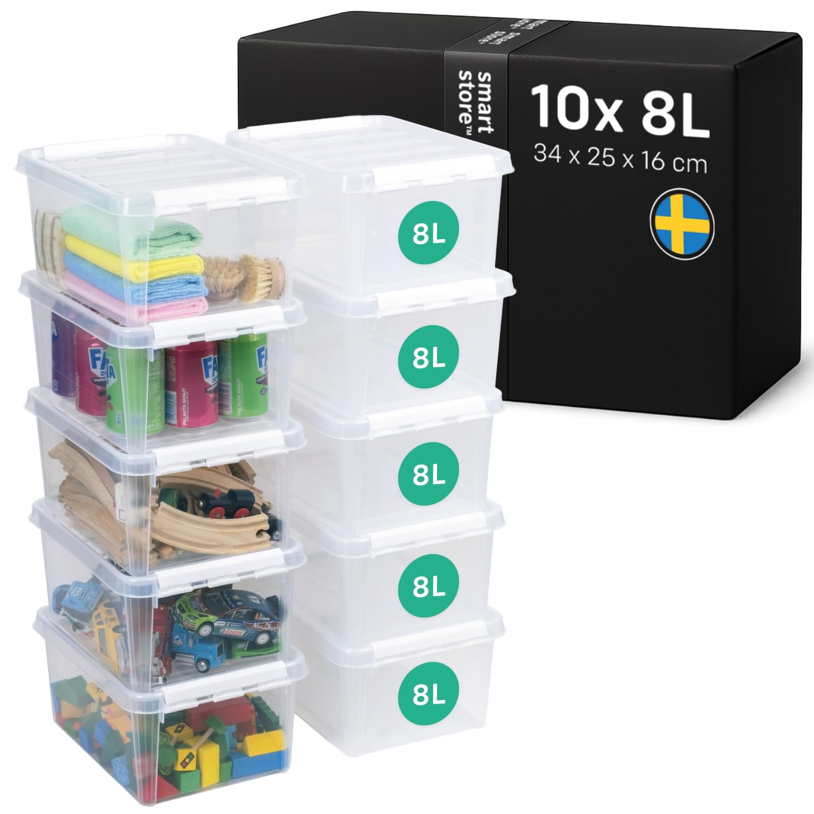 smartstore-classic-aufbewahrungsbox-mit-deckel-7l-10er-set-28x28x17-cm image 8