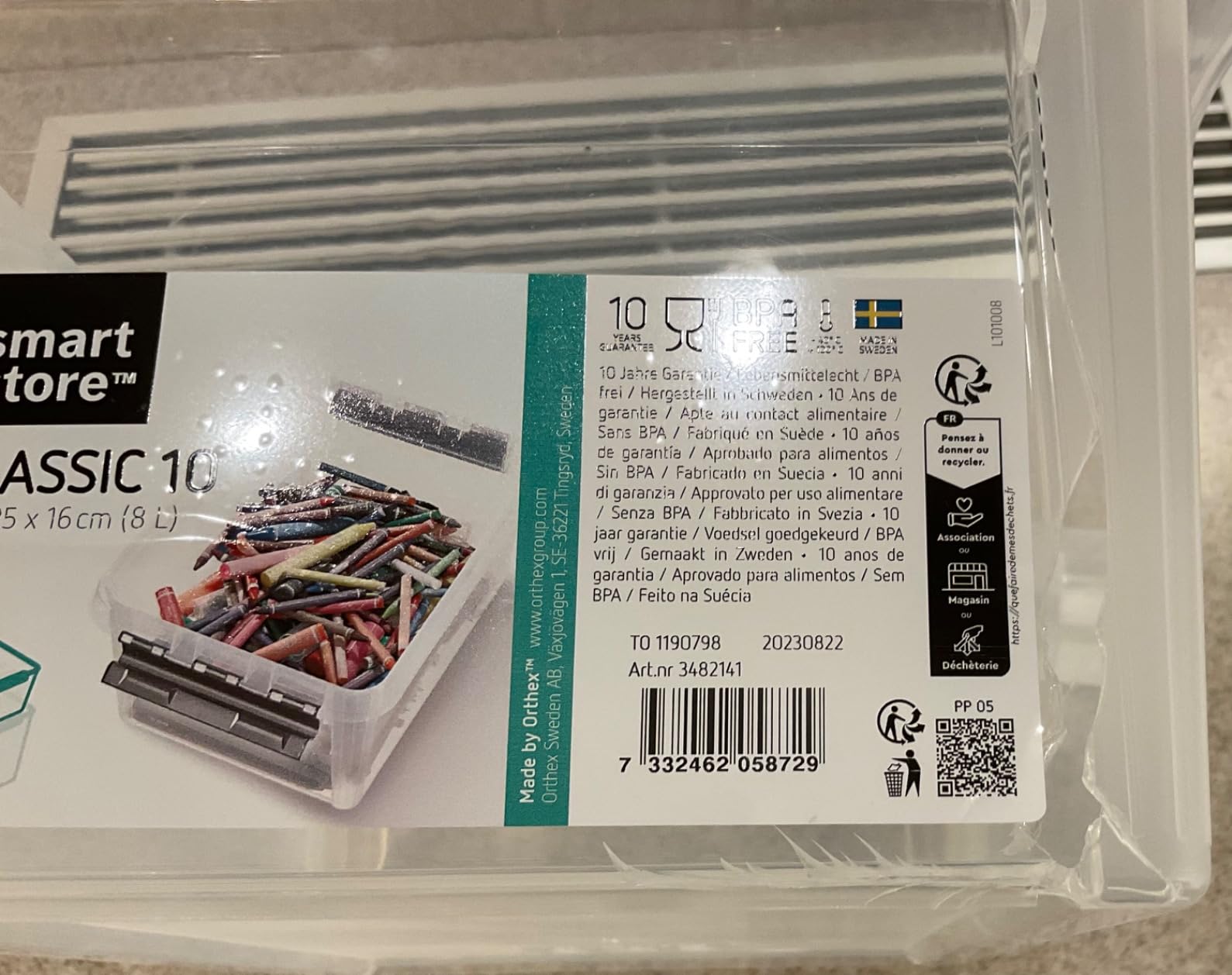Spielzeug sortiert