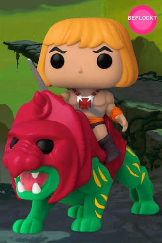 masters-of-the-universe-funko-pop-ride-deluxe-he-man-on-battle-cat-beflockt-viny image 4