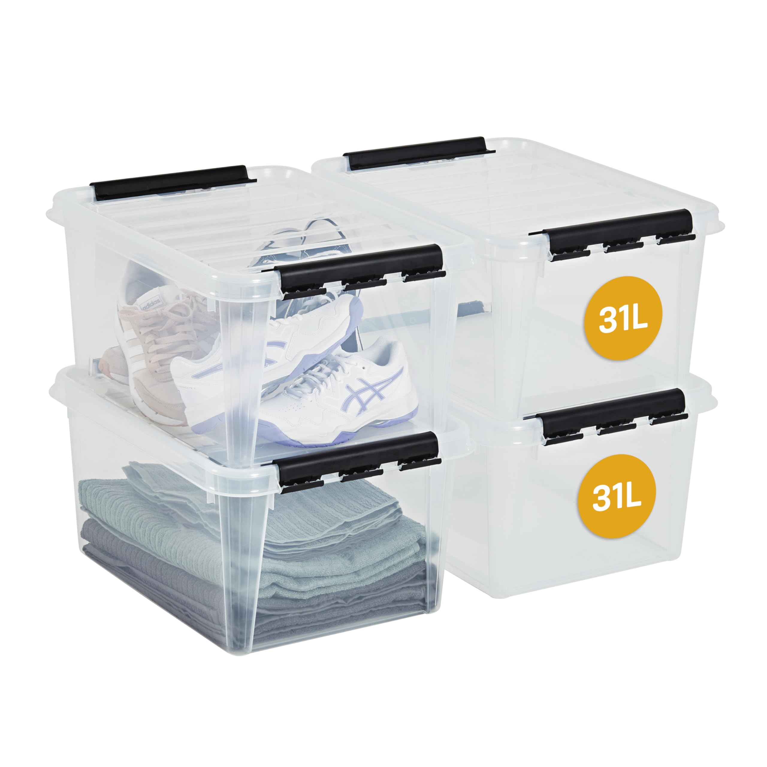 smartstore-classic-aufbewahrungsbox-31-l-transparent-4er-pack-50x39x26-cm image 1