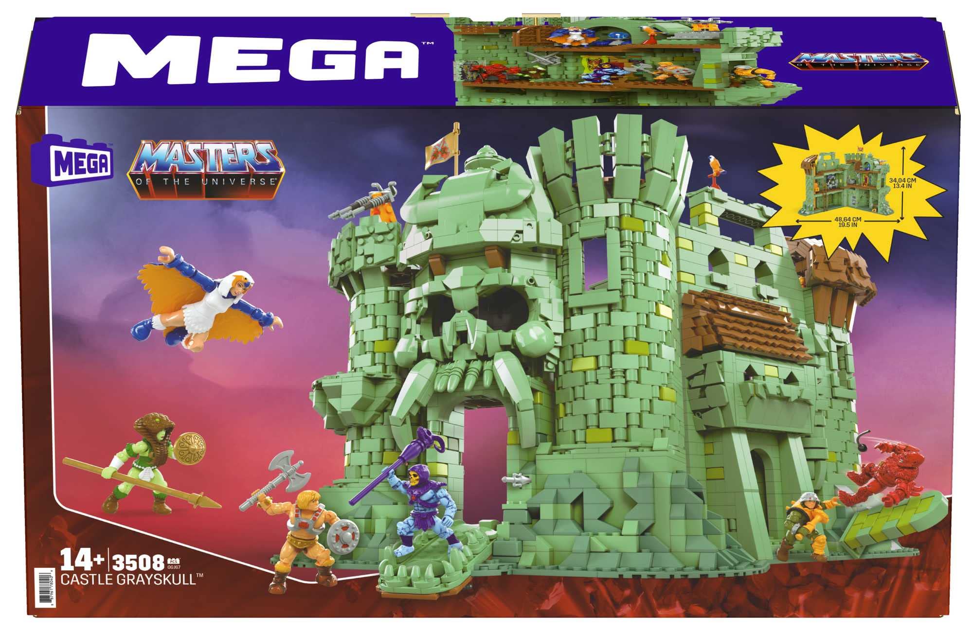 mega-masters-of-the-universe-castle-grayskull-bauset-ggj67-3508-teile image 6
