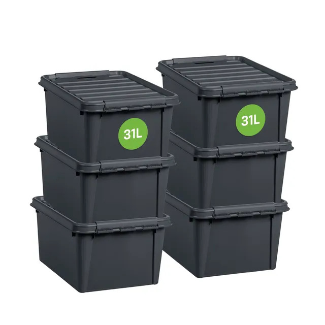 smartstore-recycled-31-l-aufbewahrungsbox-6er-set-grau-50x39x26-cm image 1