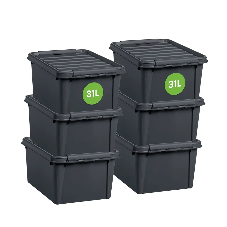 smartstore-recycled-31-l-aufbewahrungsbox-6er-set-grau-50x39x26-cm image 1