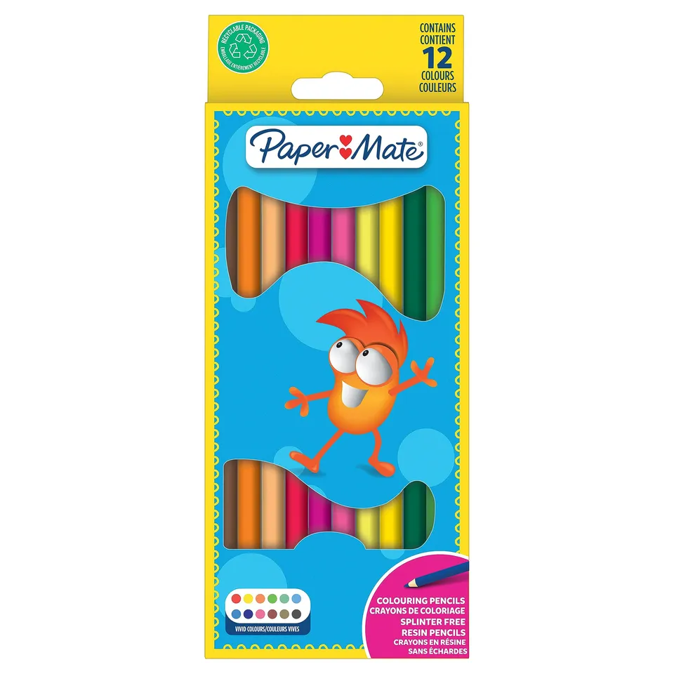 paper-mate-buntstifte-f-r-kinder-angespitzt-sortiert-12-st-ck image 1