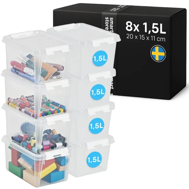 smartstore-classic-aufbewahrungsbox-1-5-l-8er-set-20x15x11-cm image 1