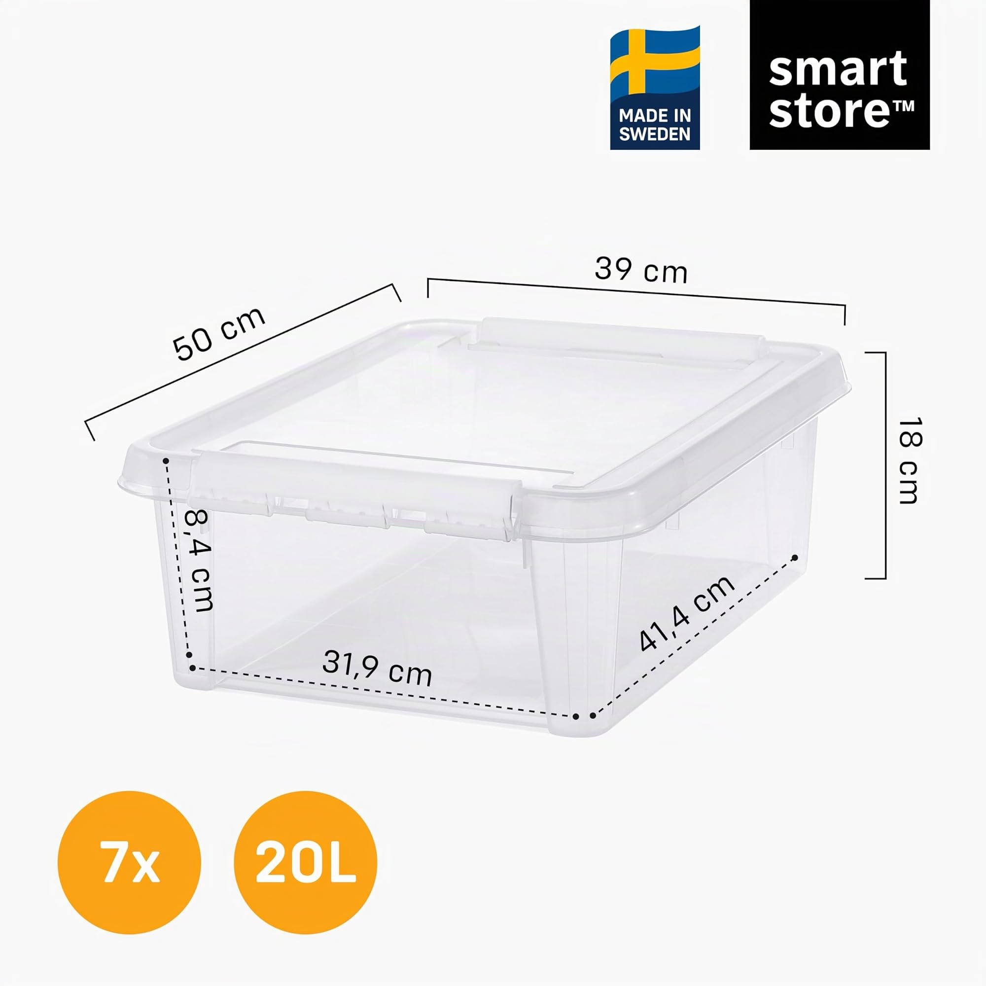 smartstore-classic-20-l-aufbewahrungsbox-7er-set-transparent-50x39x18-cm image 2