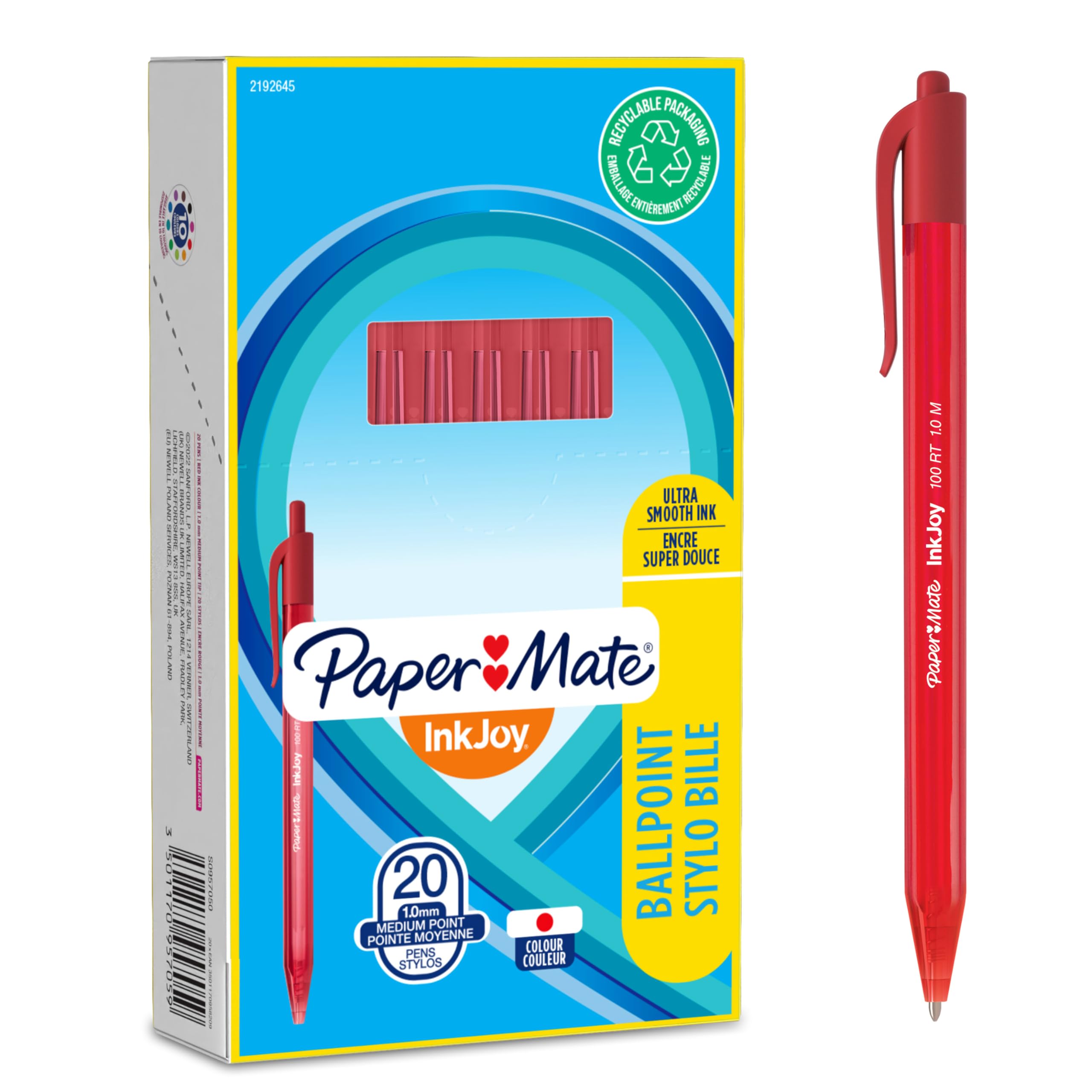 papermate-inkjoy-quatro-retractable-kugelschreiber-1-0-mm-4-farben-12er-box image 7