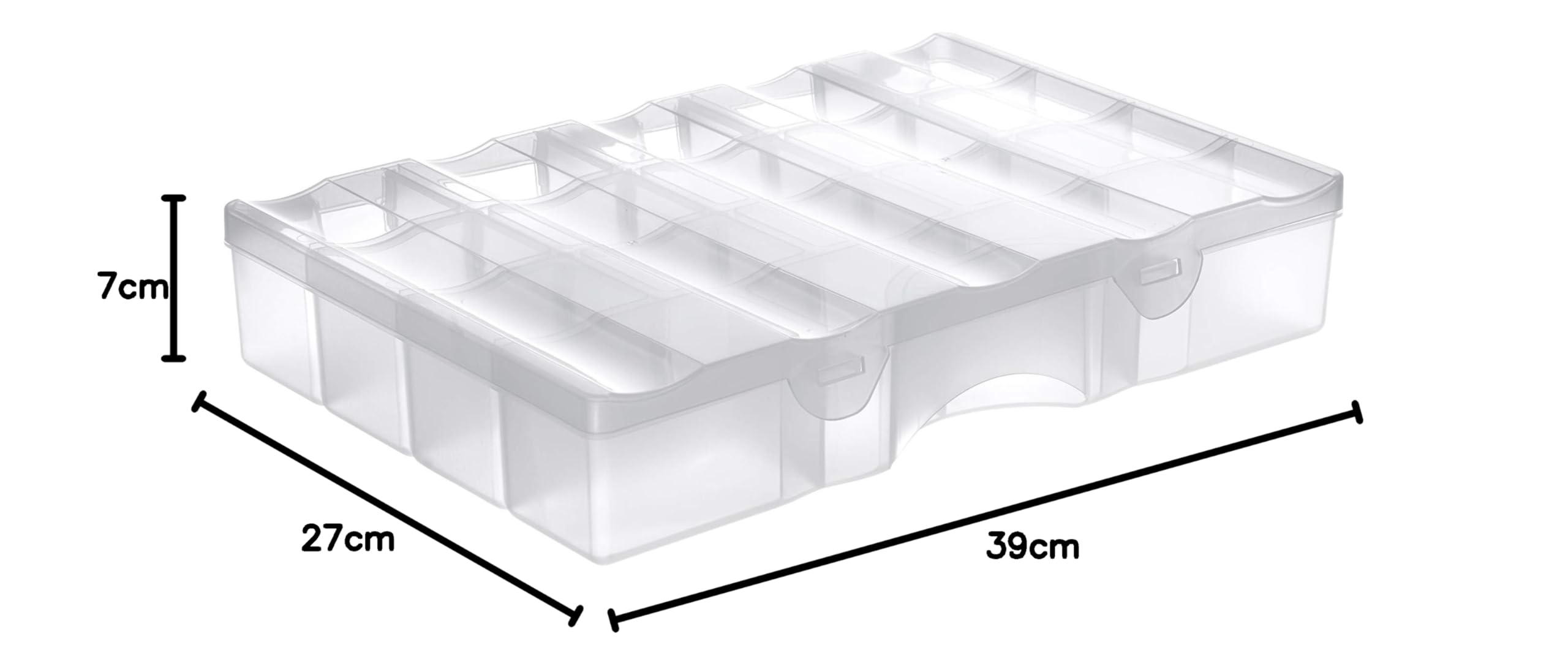 smartstore-compact-organizer-gro-transparent-39x27x7cm-mit-f-chern image 5