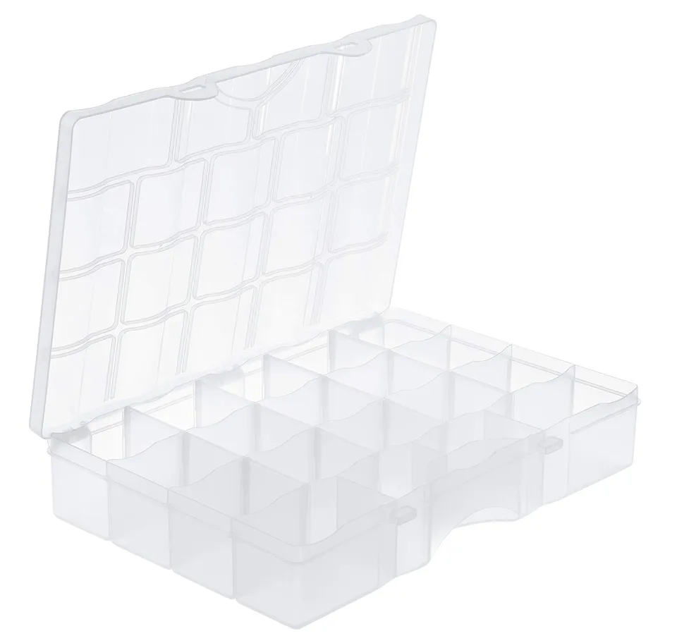 smartstore-compact-organizer-gro-transparent-39x27x7cm-mit-f-chern image 1