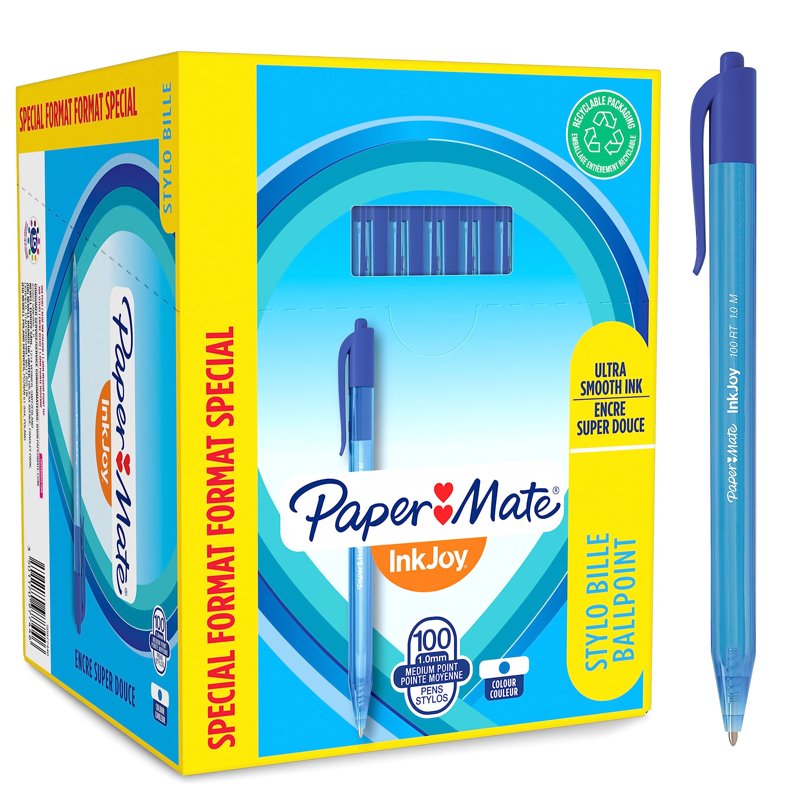 papermate-inkjoy-quatro-retractable-kugelschreiber-1-0-mm-4-farben-12er-box image 8