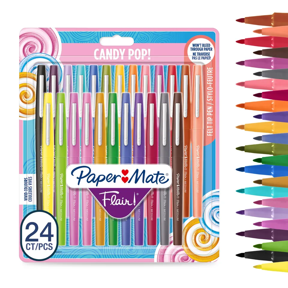 papermate-flair-filzstifte-0-7-mm-candy-pop-farben-24-st-ck image 1