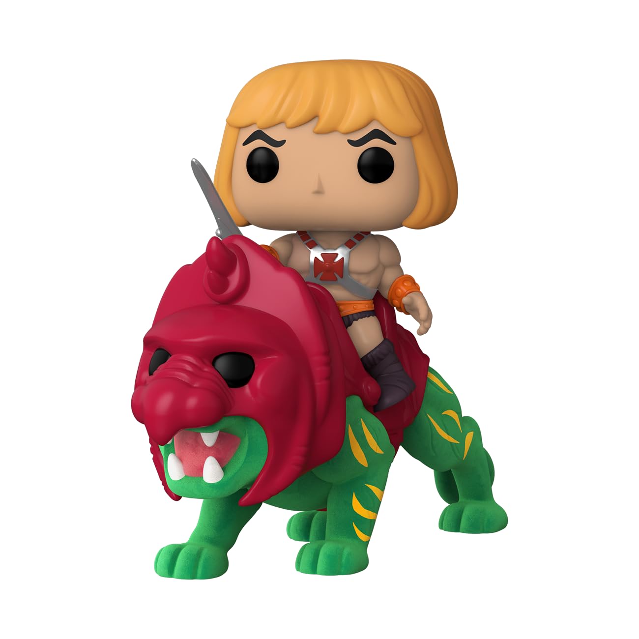 masters-of-the-universe-funko-pop-ride-deluxe-he-man-on-battle-cat-beflockt-viny image 1