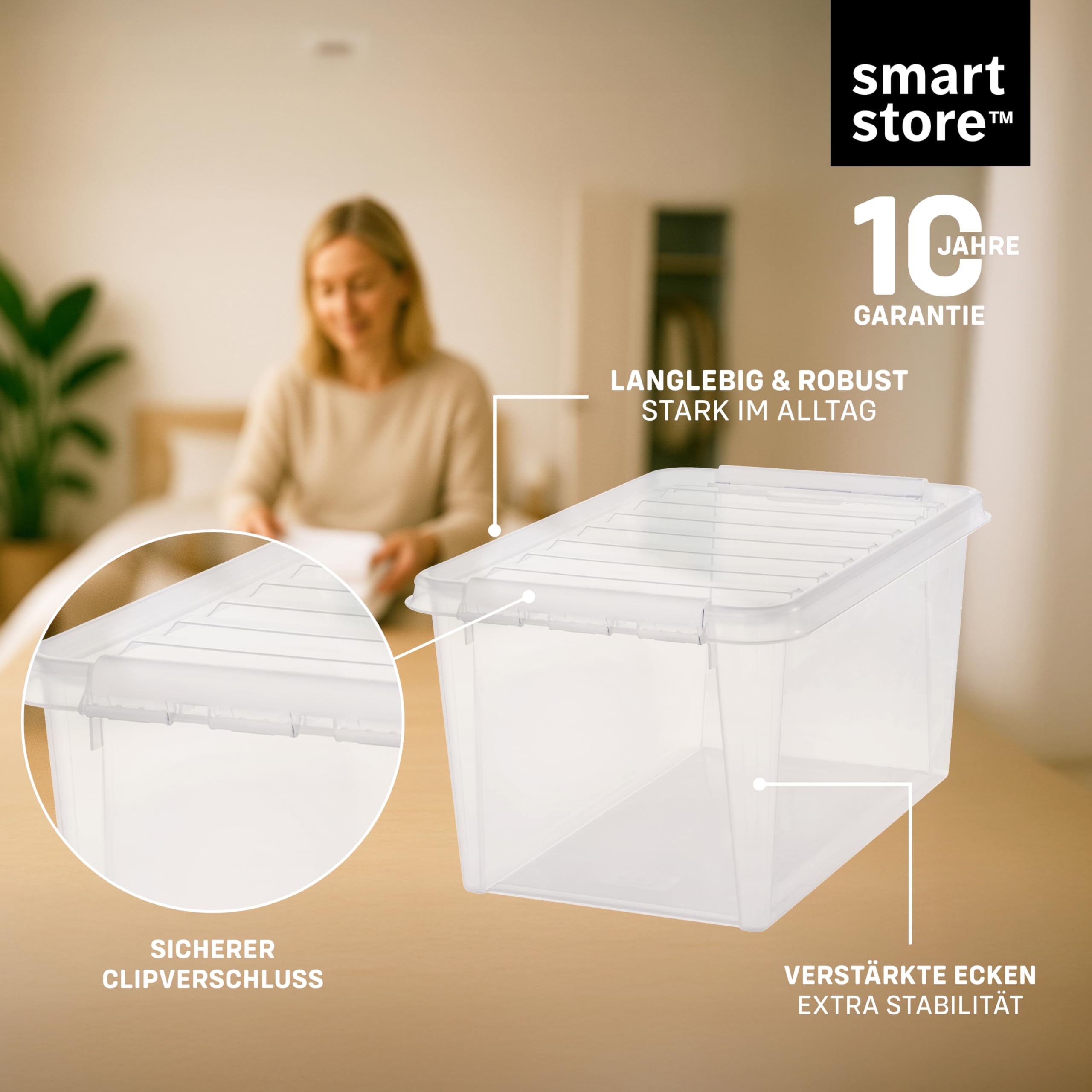 smartstore-classic-aufbewahrungsbox-46l-transparent-5er-set-mit-deckel image 3