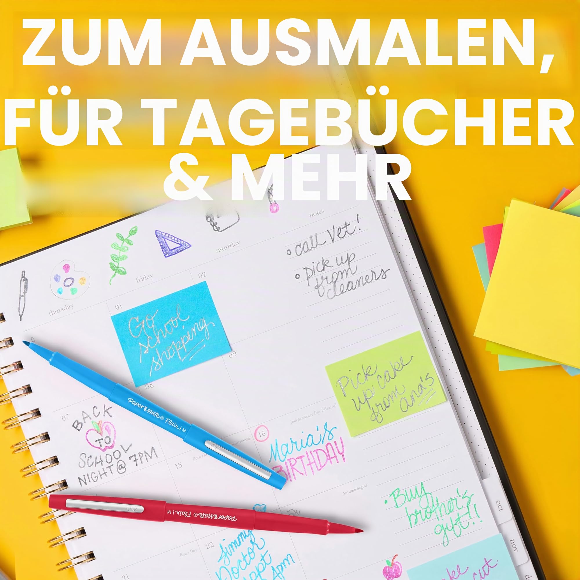 paper-mate-flair-filzstifte-0-7-mm-schwarz-36-st-ck image 6