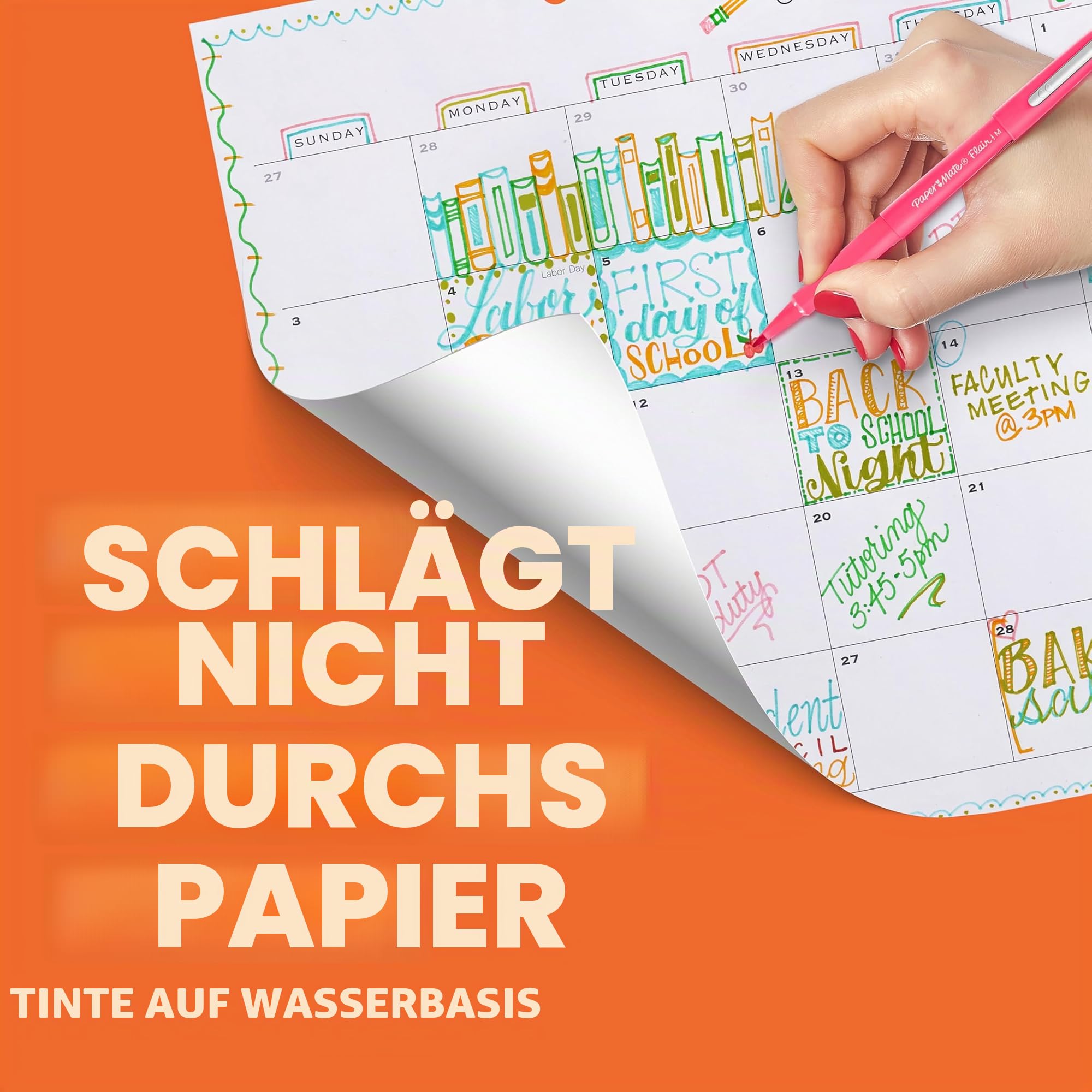 paper-mate-flair-filzstifte-0-7-mm-schwarz-36-st-ck image 2