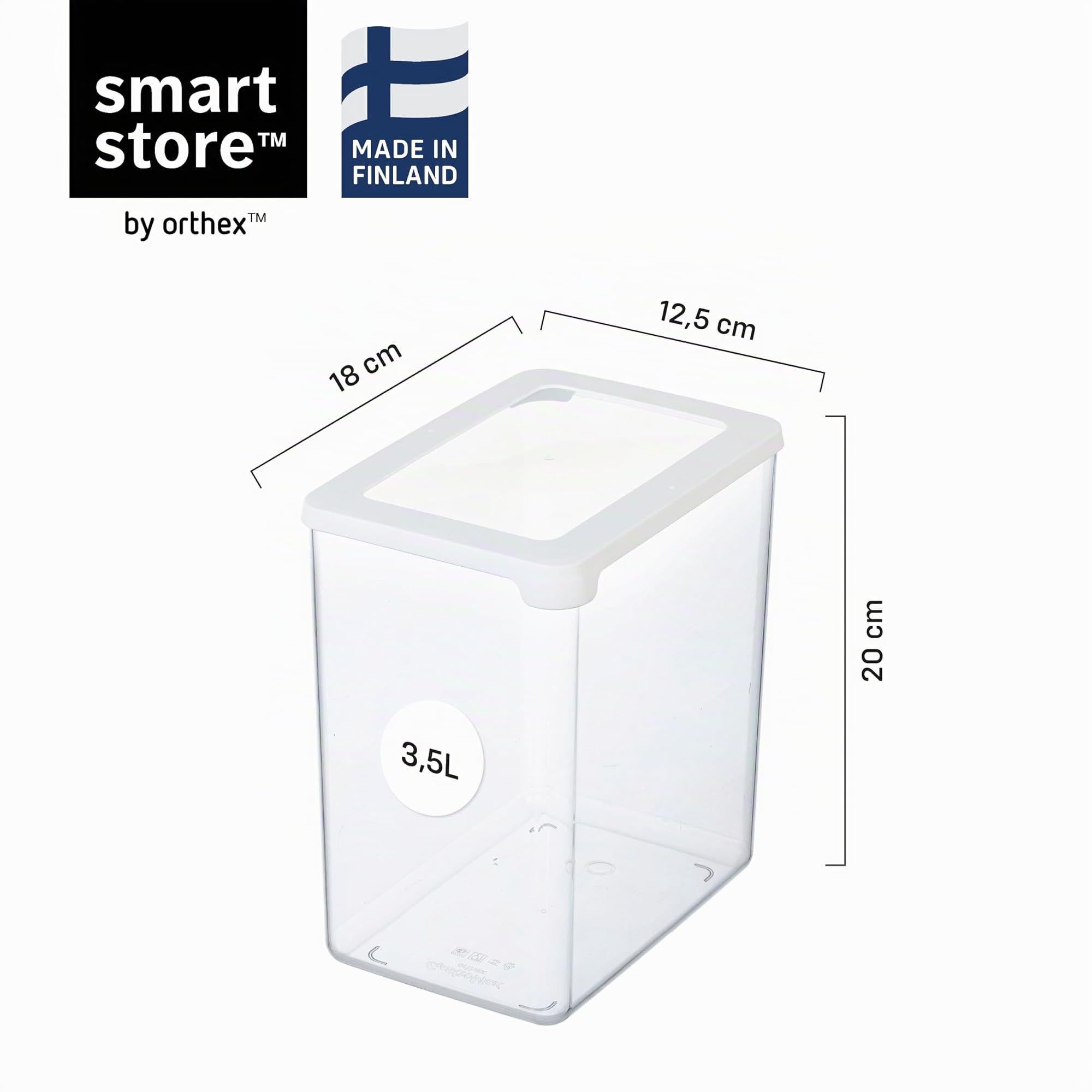 smartstore-gastromax-dry-vorratsdose-3-5-l-transparent-12-5x18x20-cm image 2