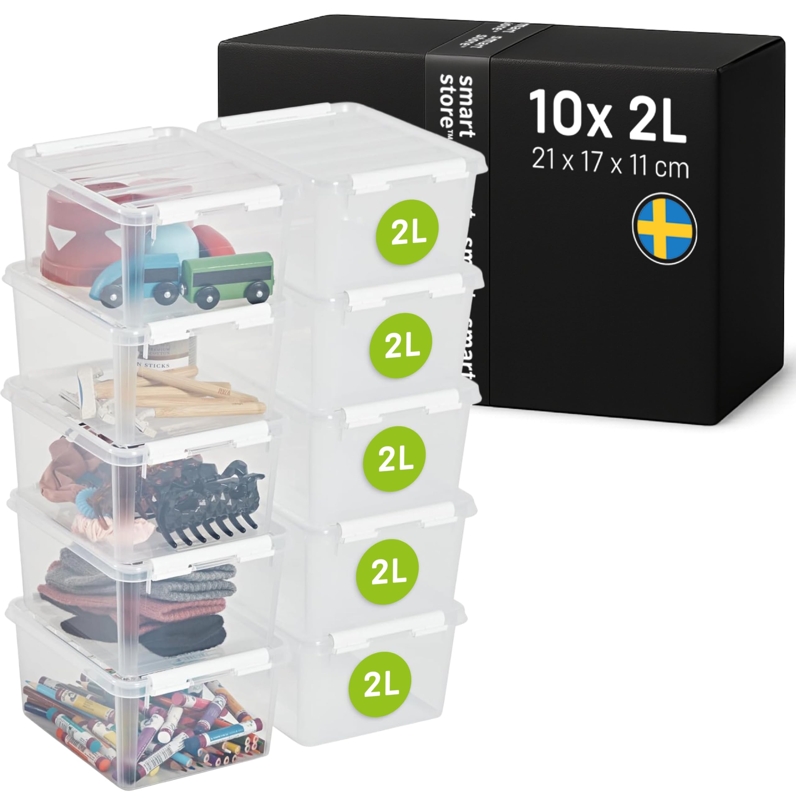 smartstore-classic-2l-aufbewahrungsbox-mit-deckel-21x17x11cm-10er-set image 1