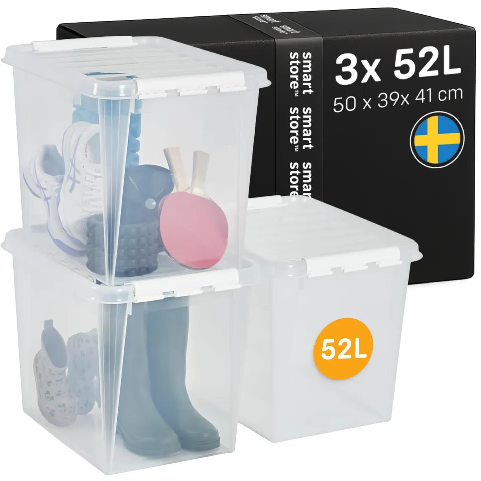 smartstore-classic-52l-aufbewahrungsbox-transparent-50x39x41cm-3er-set image 1