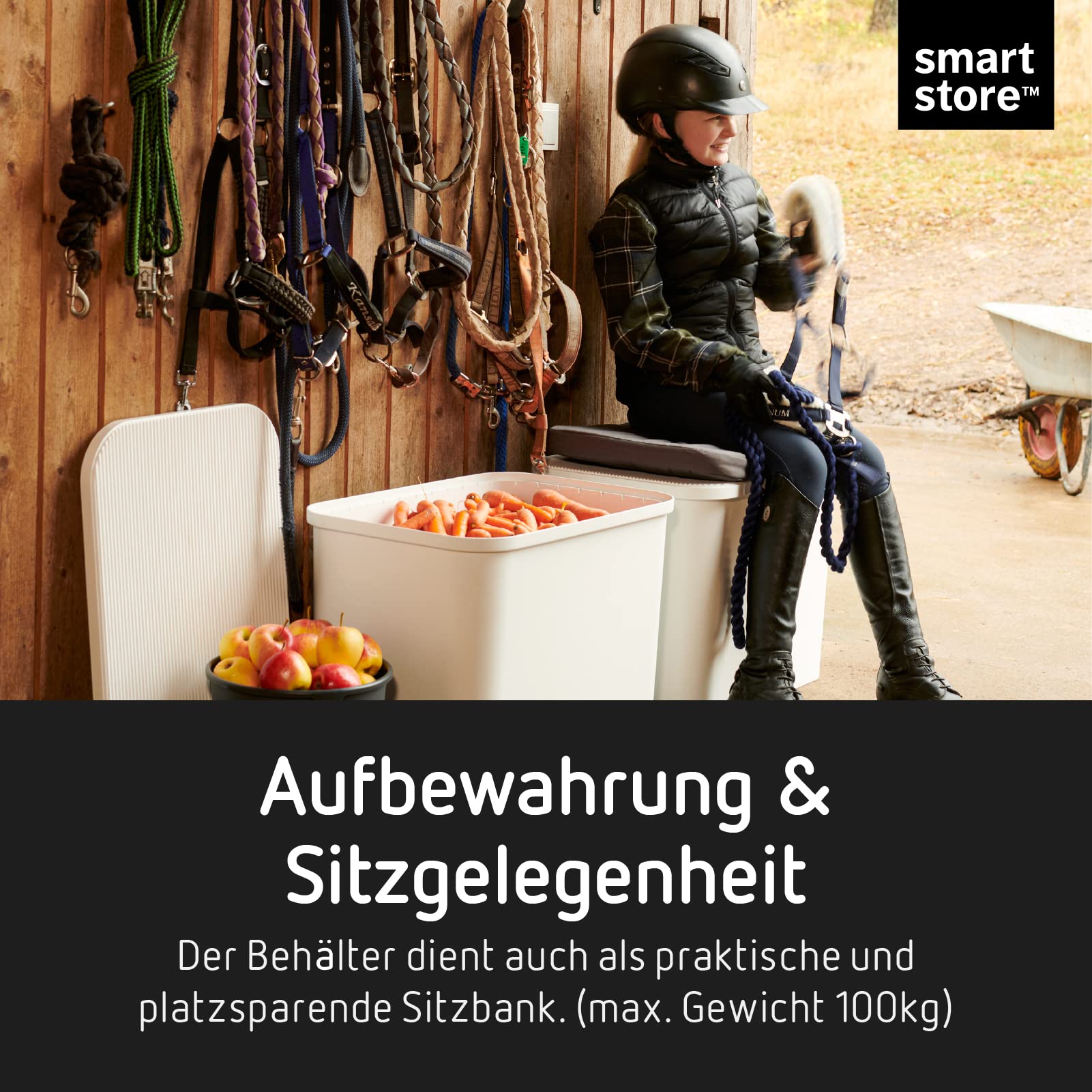 smartstore-collect-recycling-m-lleimer-76-l-mit-holzdeckel-und-3x13-l-eins-tzen image 3