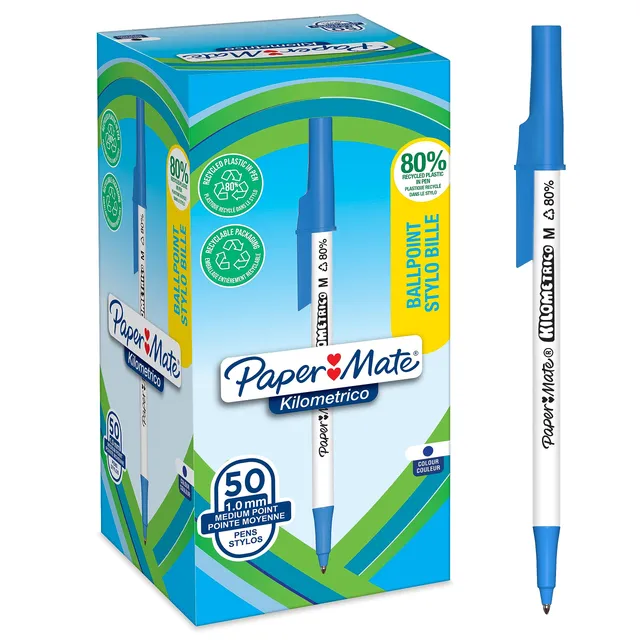 paper-mate-kilometrico-kugelschreiber-blau-1-0-mm-50-st-ck image 1
