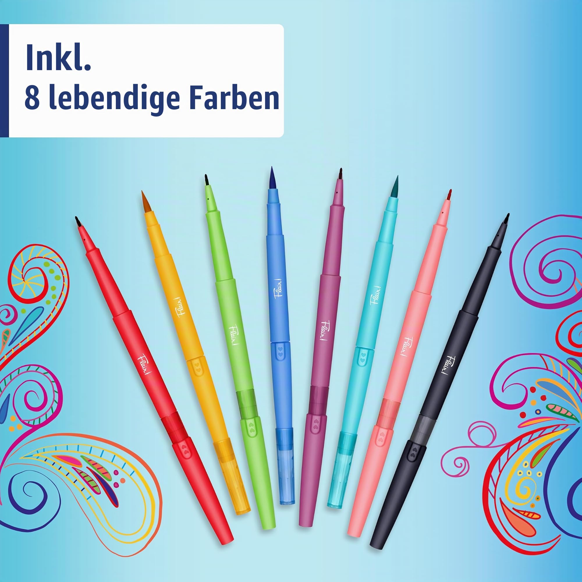 paper-mate-flair-doppelspitze-filzstifte-8-st-ck-mittlere-spitze-0-7-mm-und-brus image 6