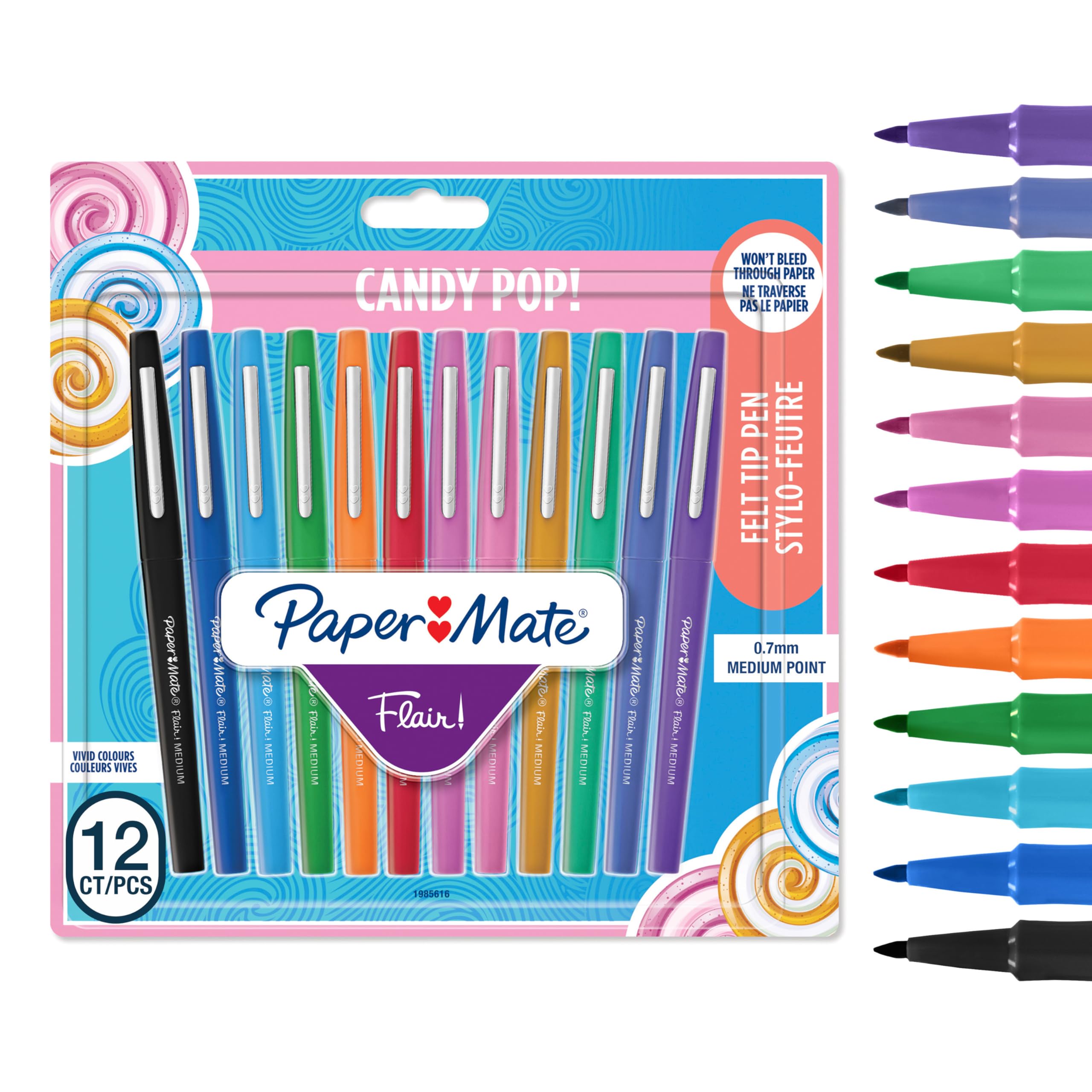 paper-mate-flair-filzstifte-candy-pop-0-7-mm-12-st-ck-marker image 1