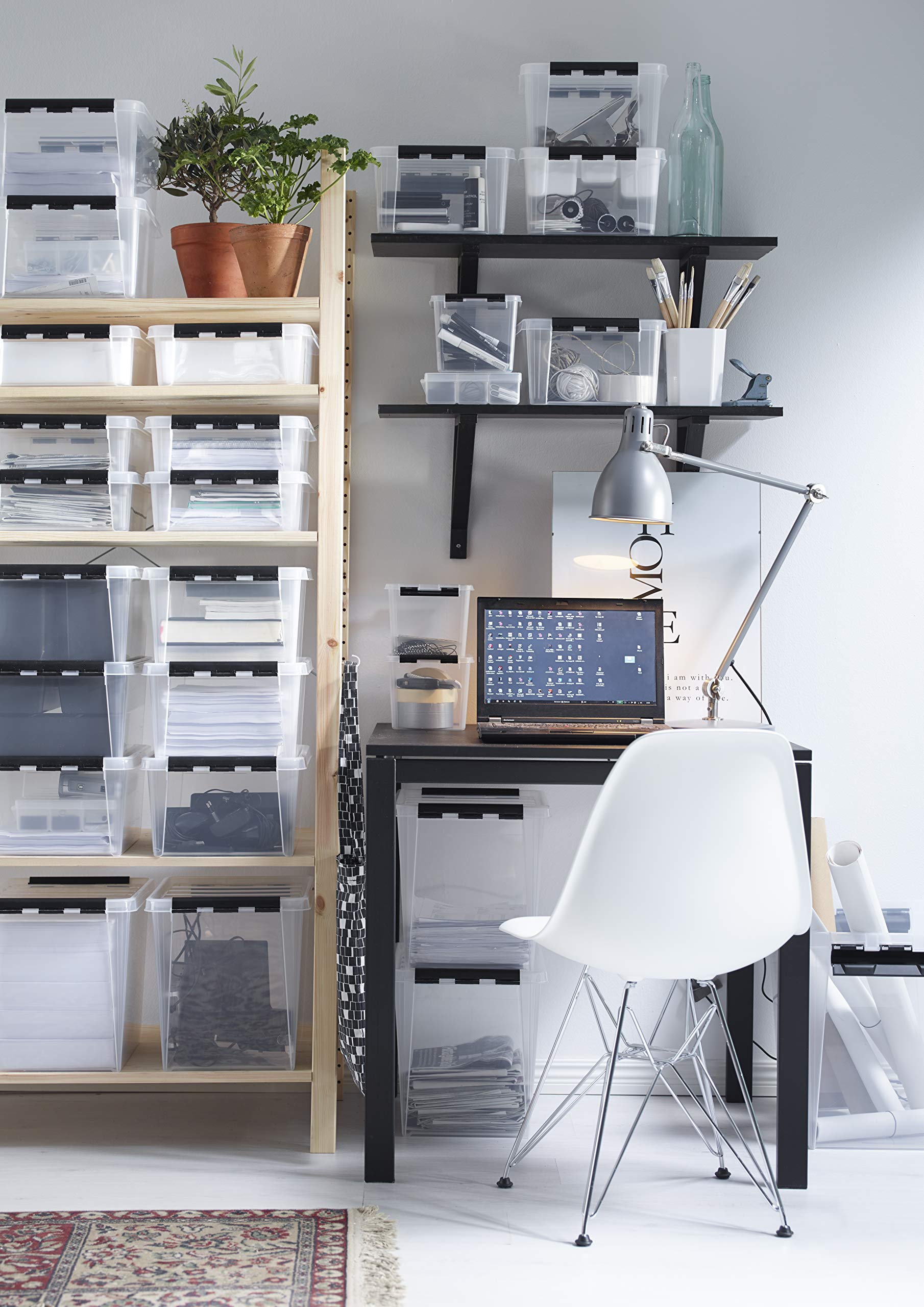 smartstore-compact-organizer-gro-transparent-39x27x7cm-mit-f-chern image 4
