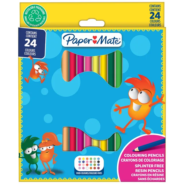 paper-mate-buntstifte-f-r-kinder-24-st-ck-angespitzt image 1