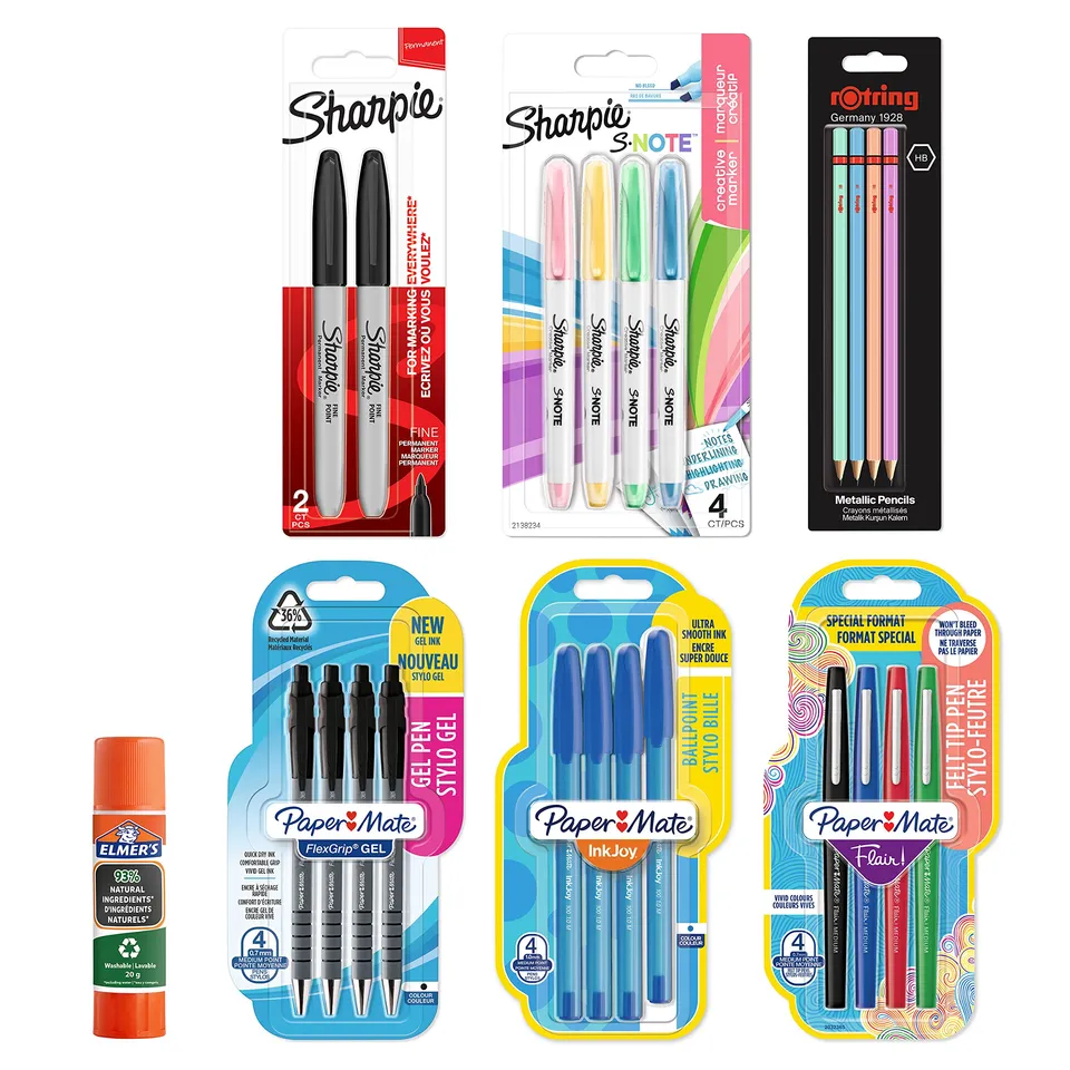 paper-mate-sharpie-otring-schreibwaren-set-23-teilig-mit-kugelschreiber-gel-mark image 1