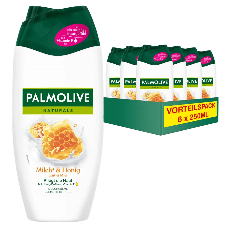 palmolive-naturals-milch-honig-duschgel-6-x-250-ml image 1